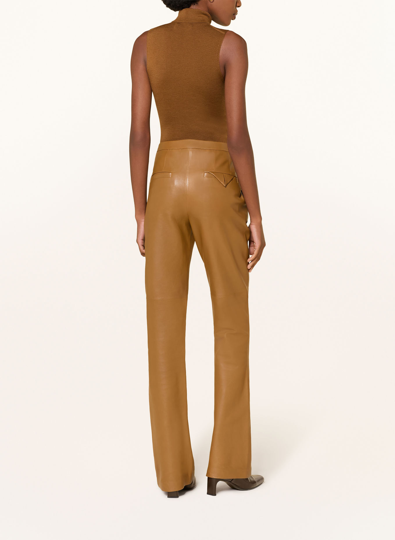 DOROTHEE SCHUMACHER Gebreide top: COGNAC