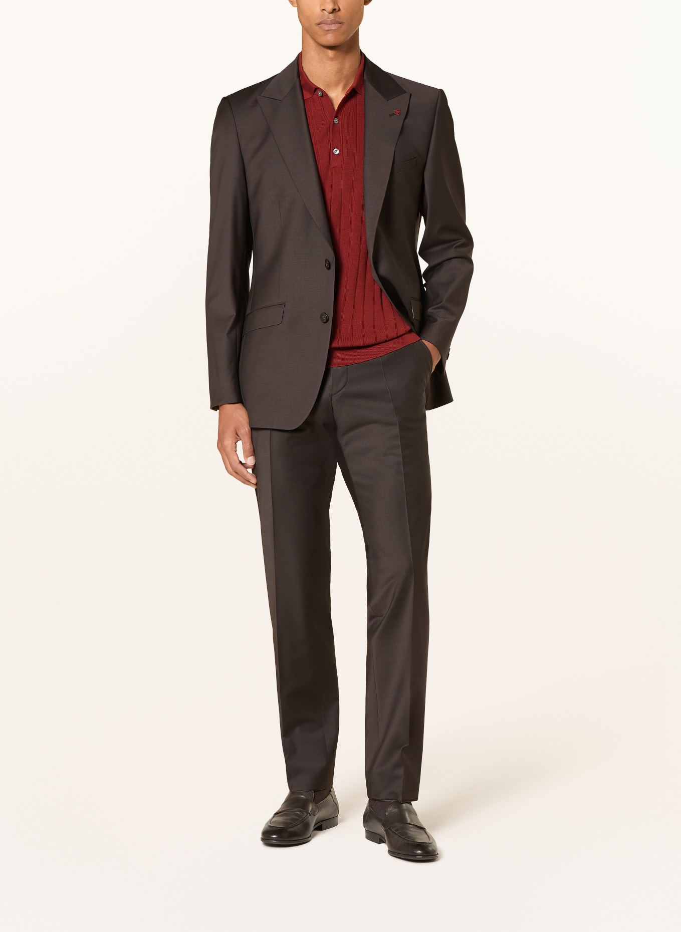 ROY ROBSON Pantalon slim fit: A201 DARK BROWN