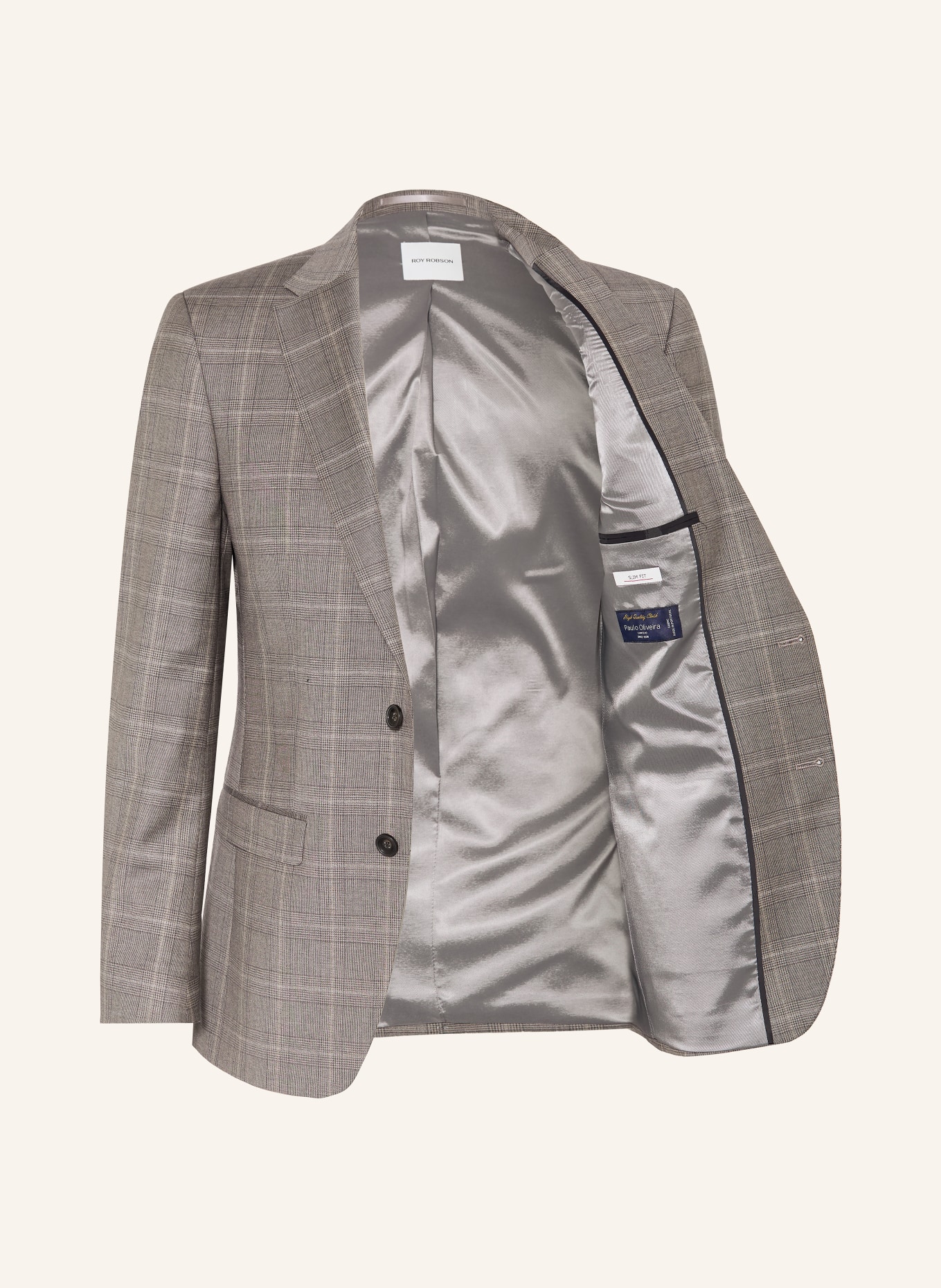 ROY ROBSON Oblekové sako Slim Fit: H210 DARK BROWN