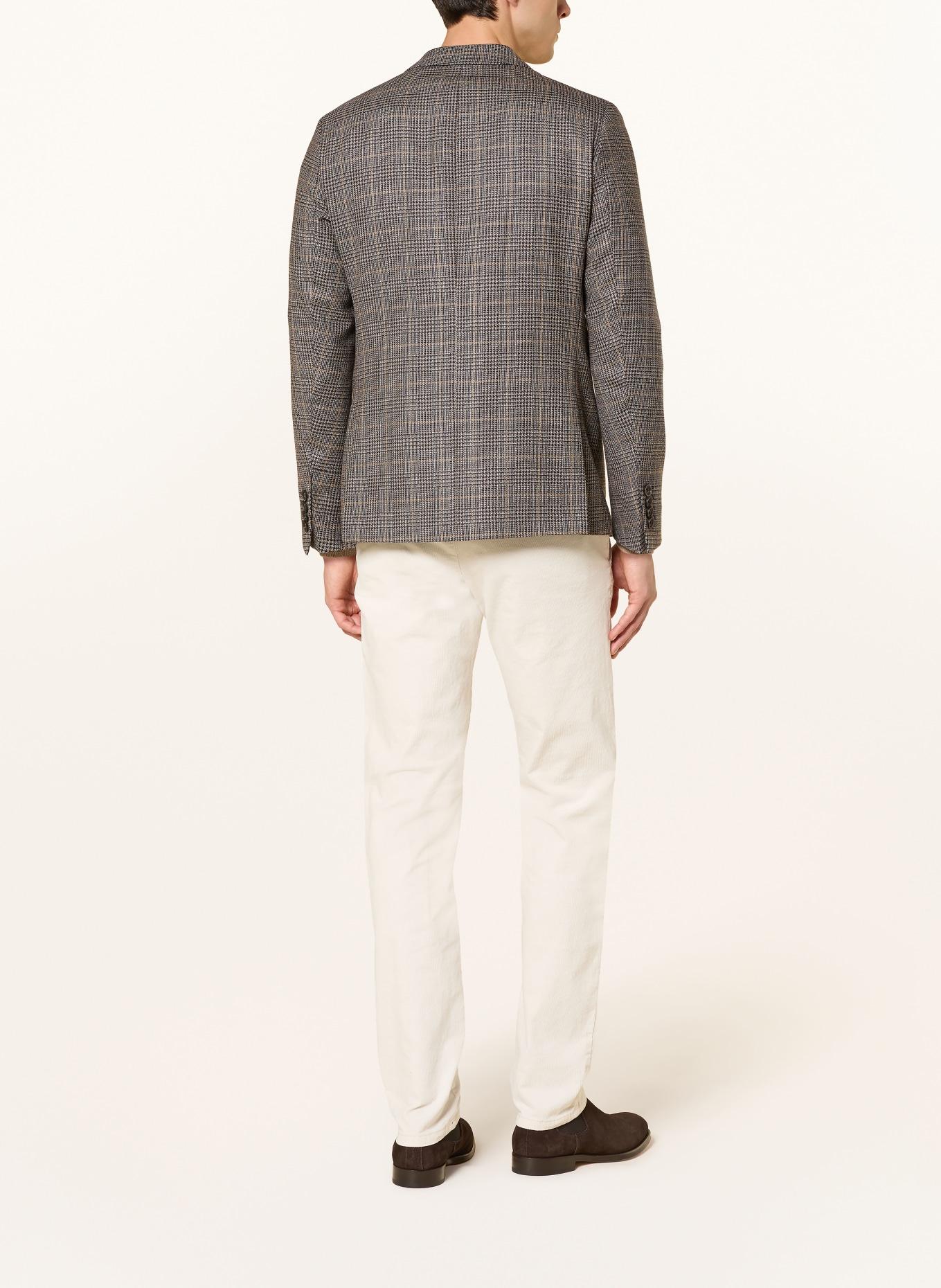 ROY ROBSON Sakko Slim Fit: DUNKELBLAU / GRAU / GELB