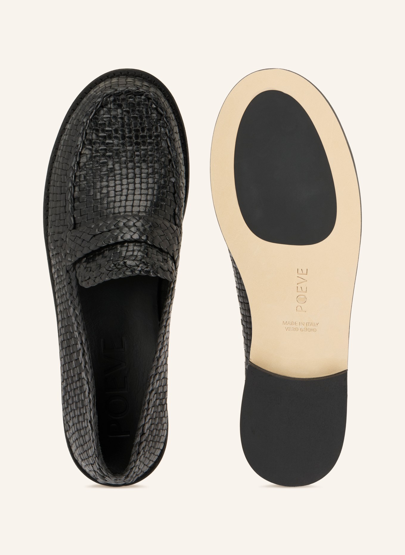 POEVE Loafersy MAVERICK: CZARNY