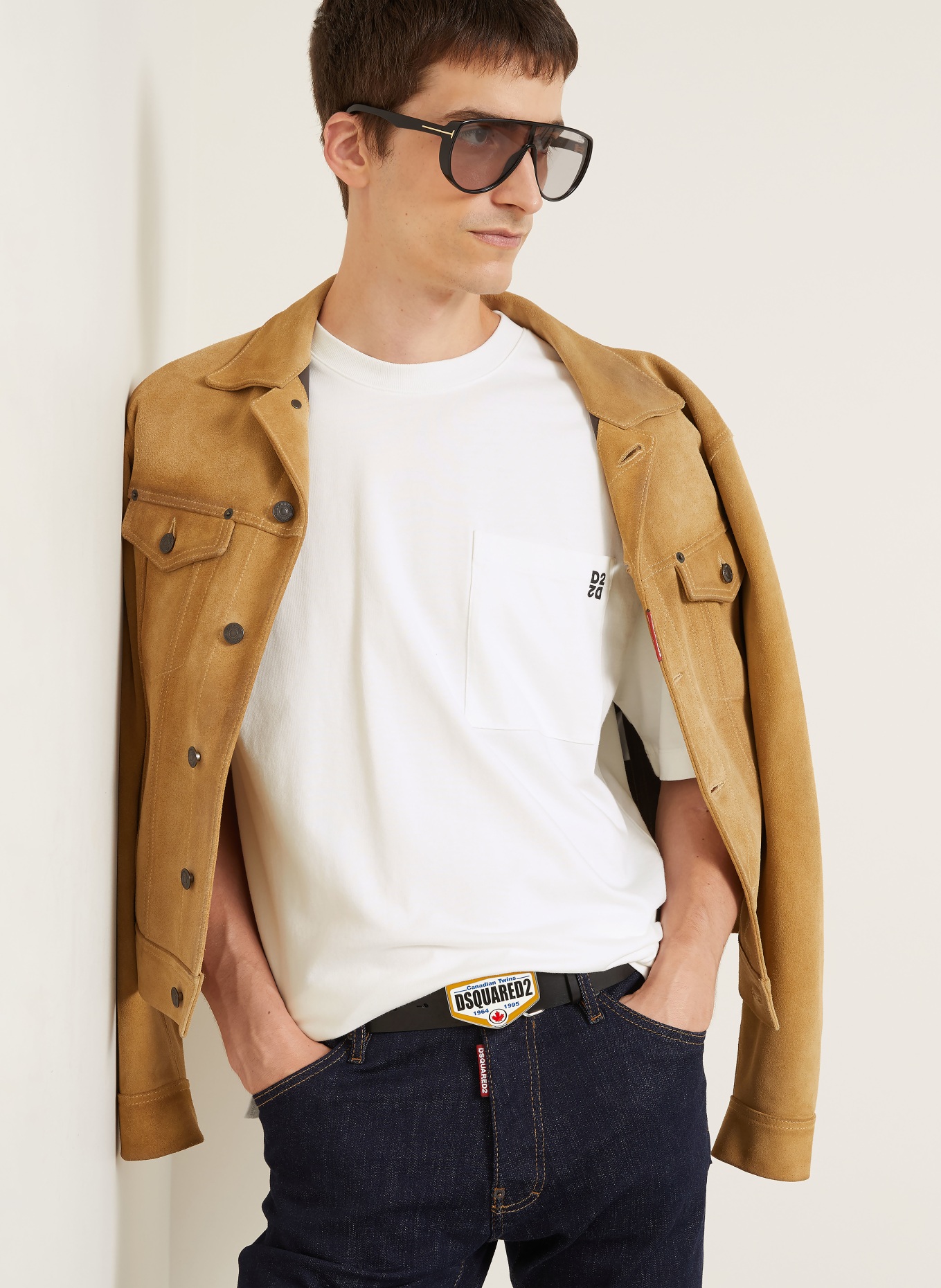 DSQUARED2 Sada 2 triček: ČERNÁ / BÍLÁ