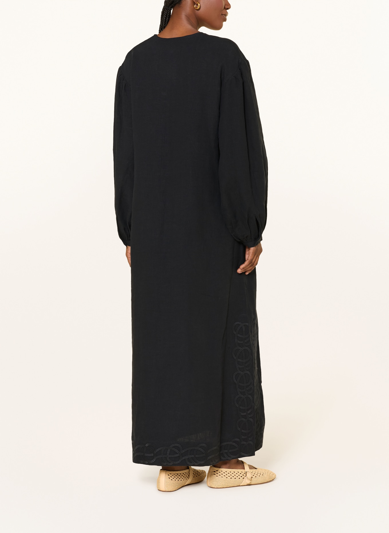 BY MALENE BIRGER Leinenkleid LOUISE: DUNKELBLAU