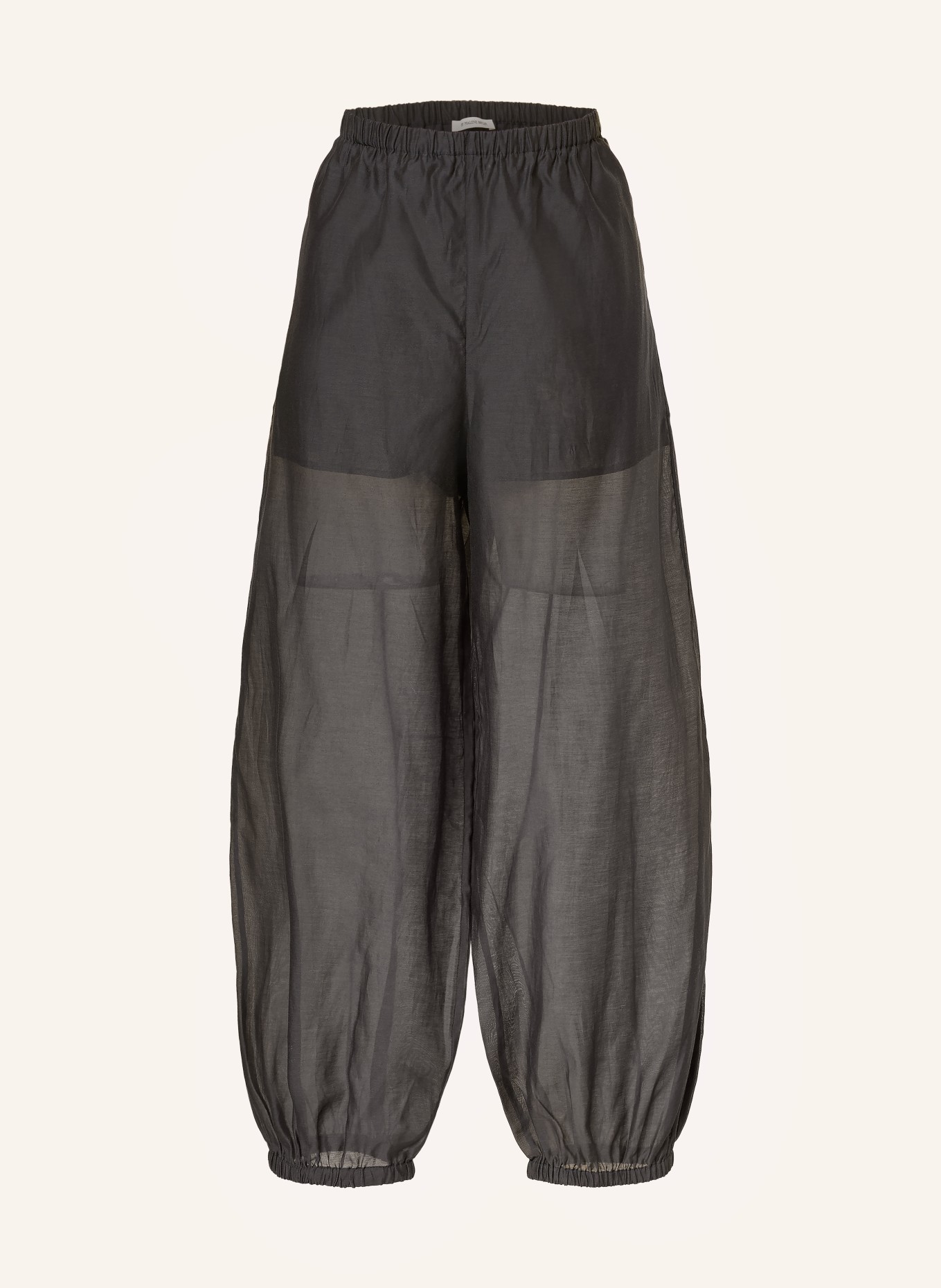 BY MALENE BIRGER LUMAS 7/8-length trousers with silk: BLACK