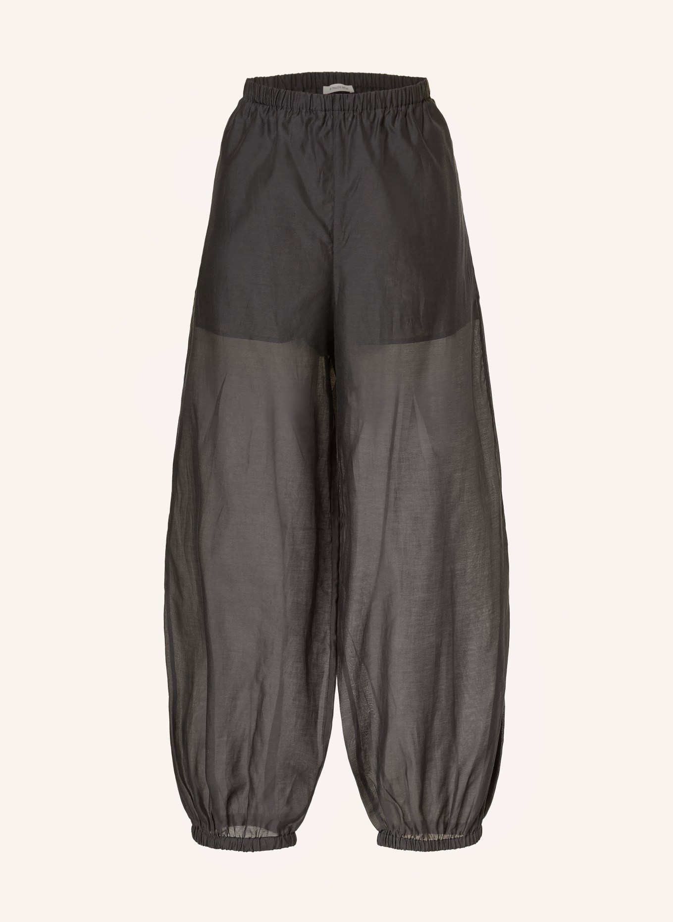 BY MALENE BIRGER 7/8-Hose LUMAS mit Seide: SCHWARZ