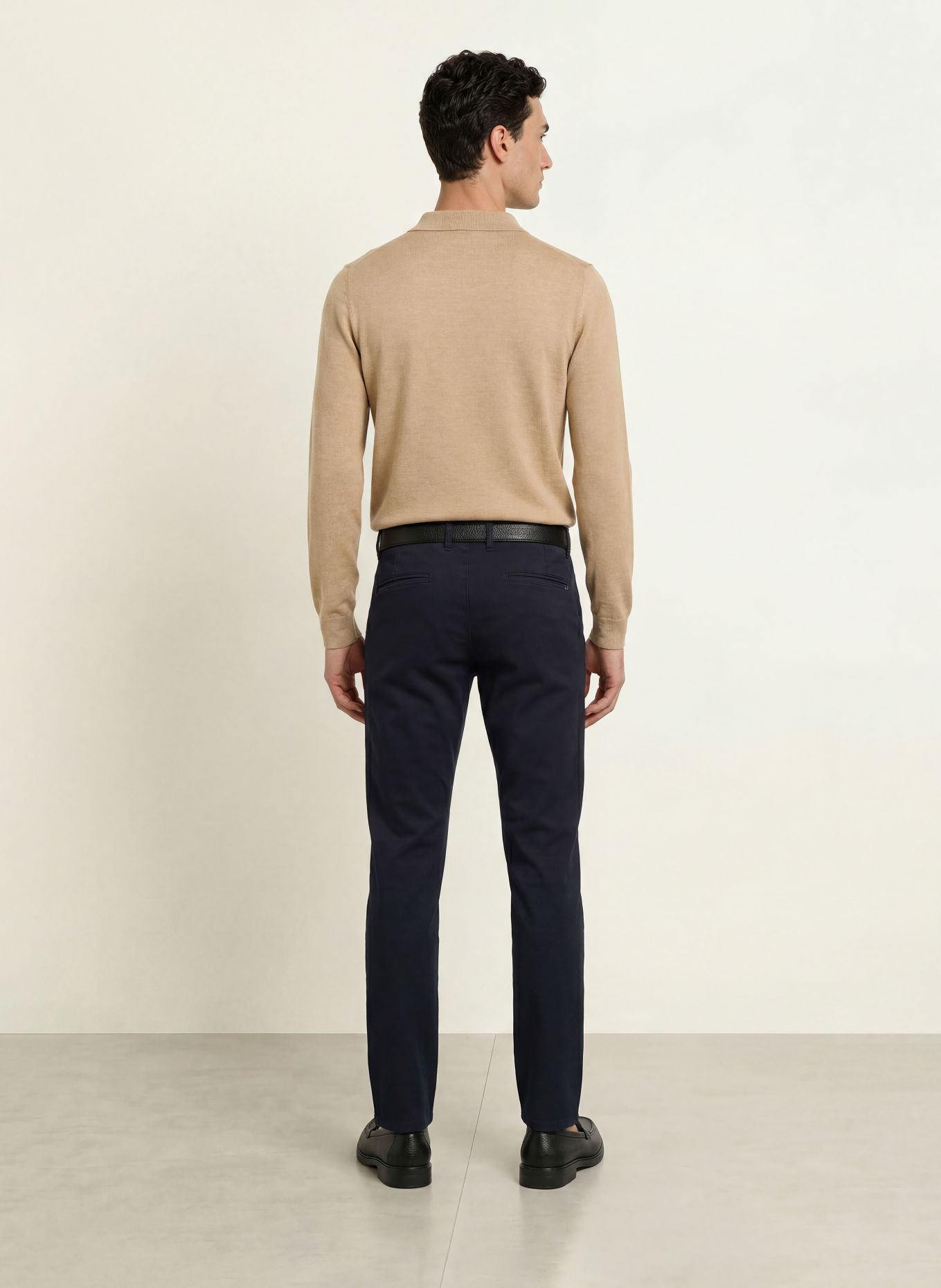 BALDESSARINI MANTEO Knit polo shirt: BEIGE