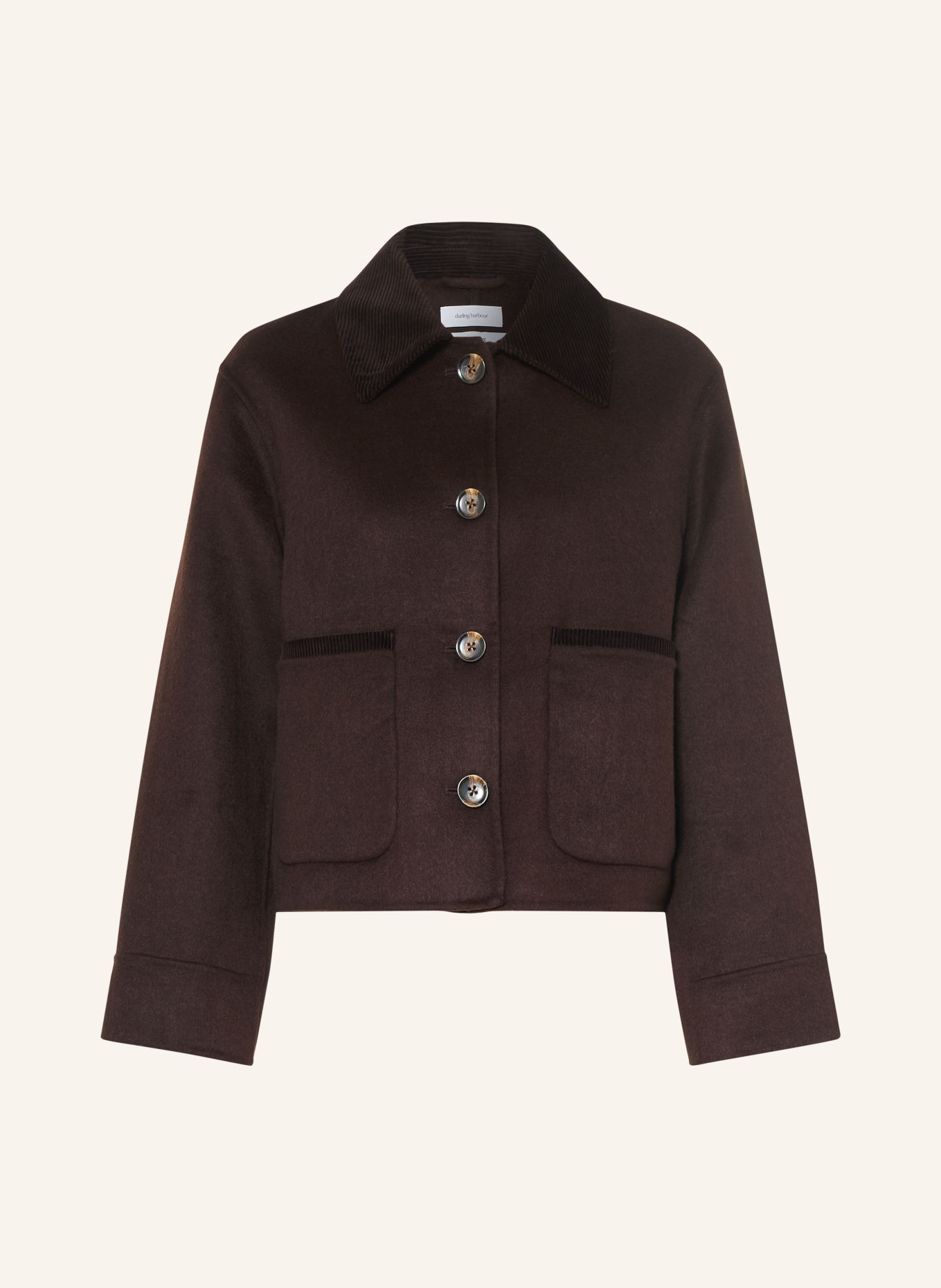 darling harbour Overjacket: DARK BROWN