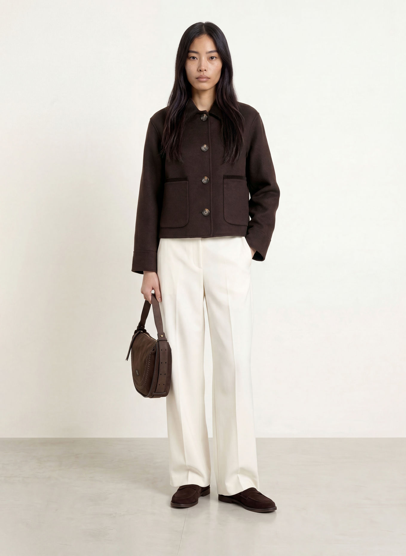 darling harbour Overjacket: DARK BROWN