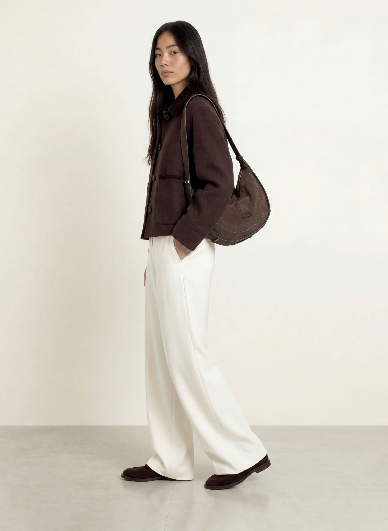 darling harbour Overjacket: DARK BROWN