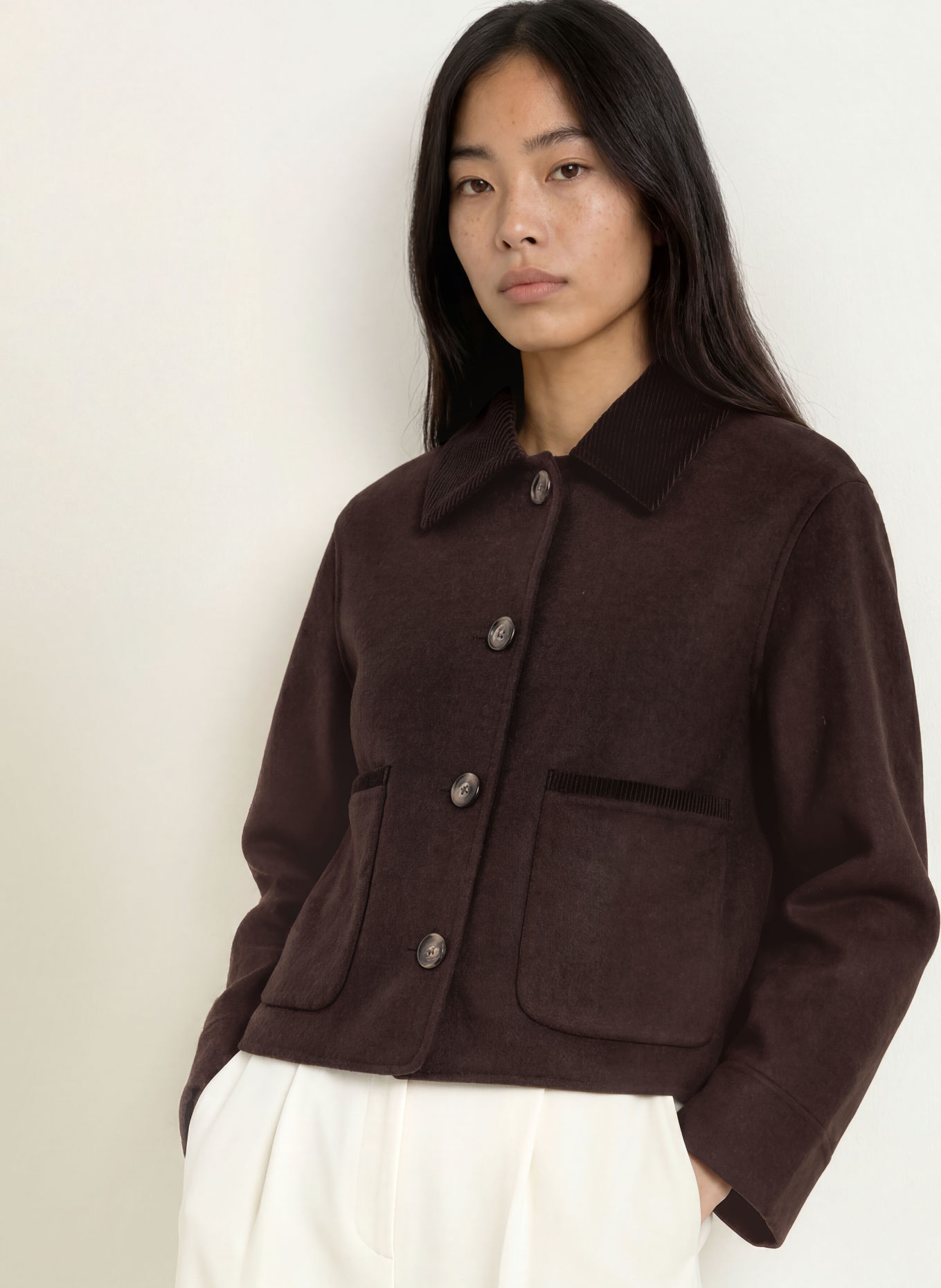 darling harbour Overjacket: DARK BROWN