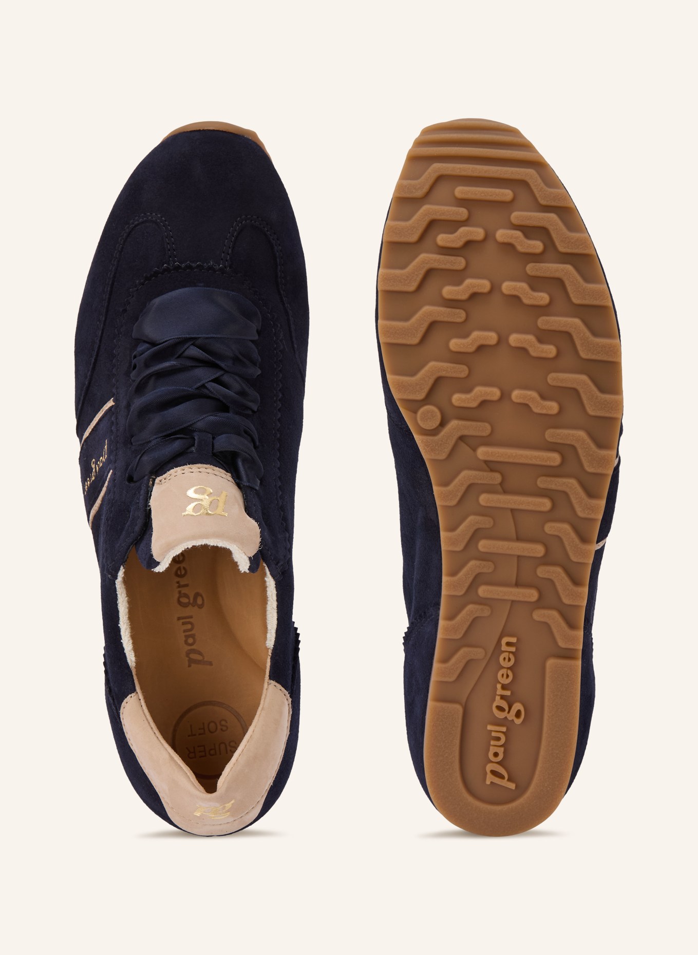 paul green Sneaker: DUNKELBLAU / BEIGE