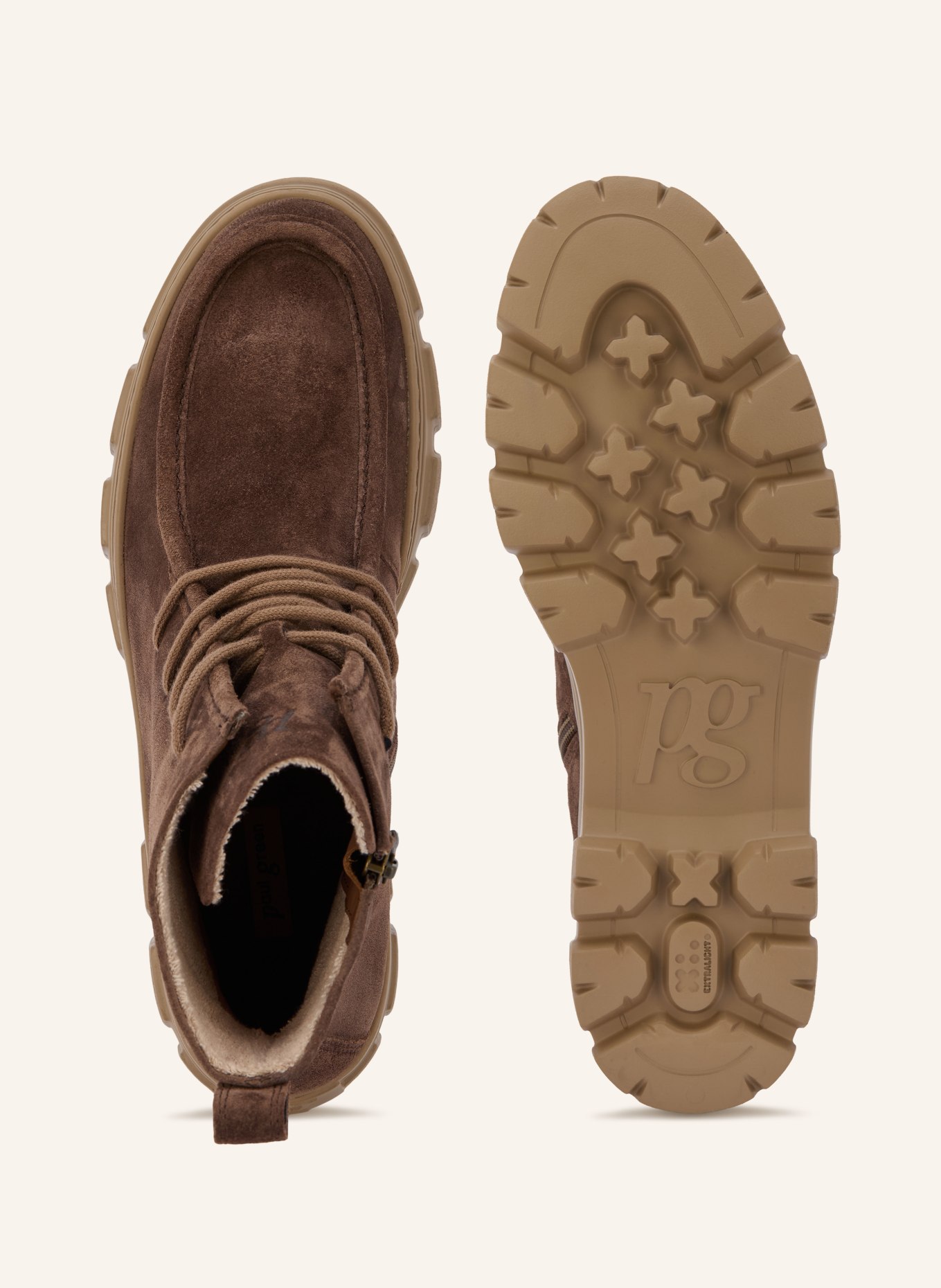 paul green Schnürboots: BRAUN