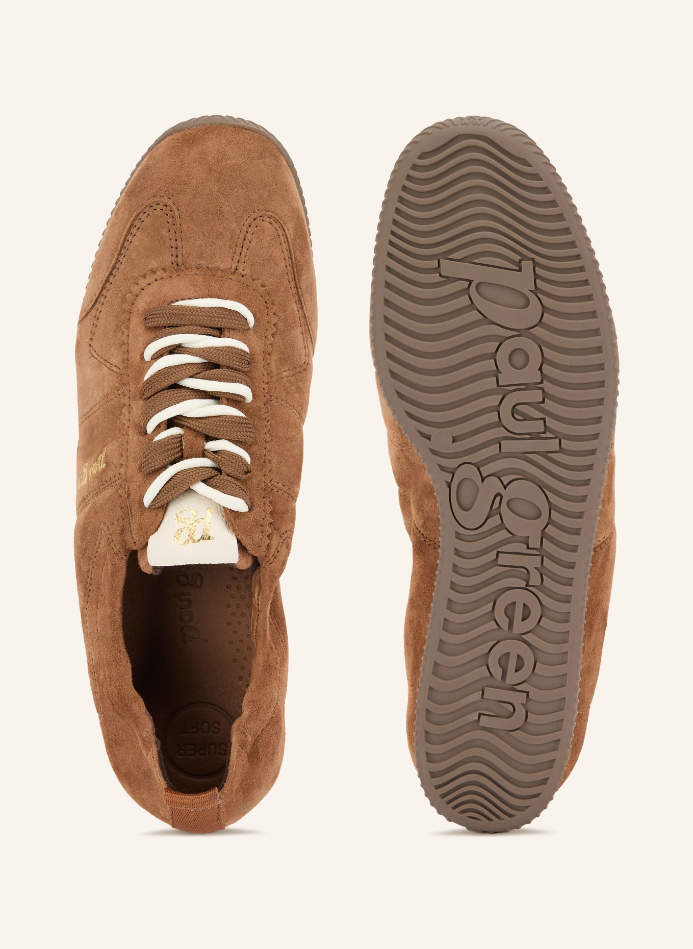 paul green Sneaker: BRAUN / WEISS
