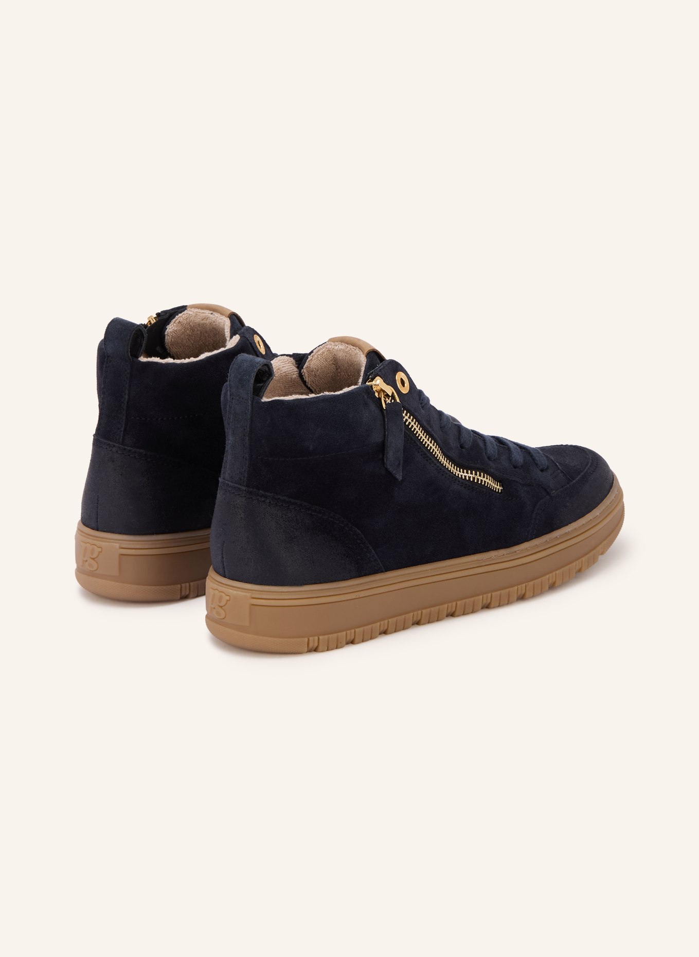 paul green Hightop-Sneaker: DUNKELBLAU / GOLD