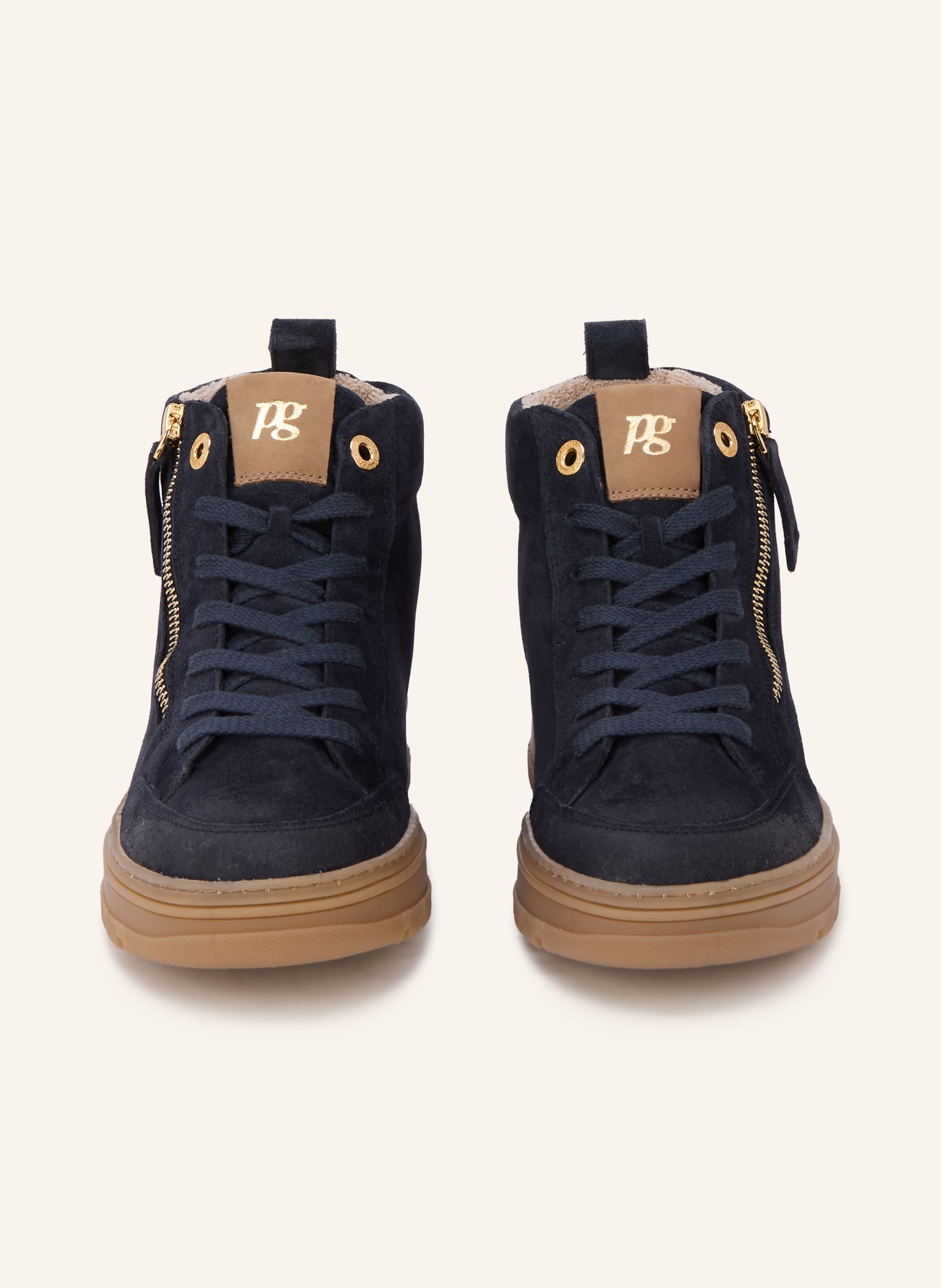 paul green Hightop-Sneaker: DUNKELBLAU / GOLD