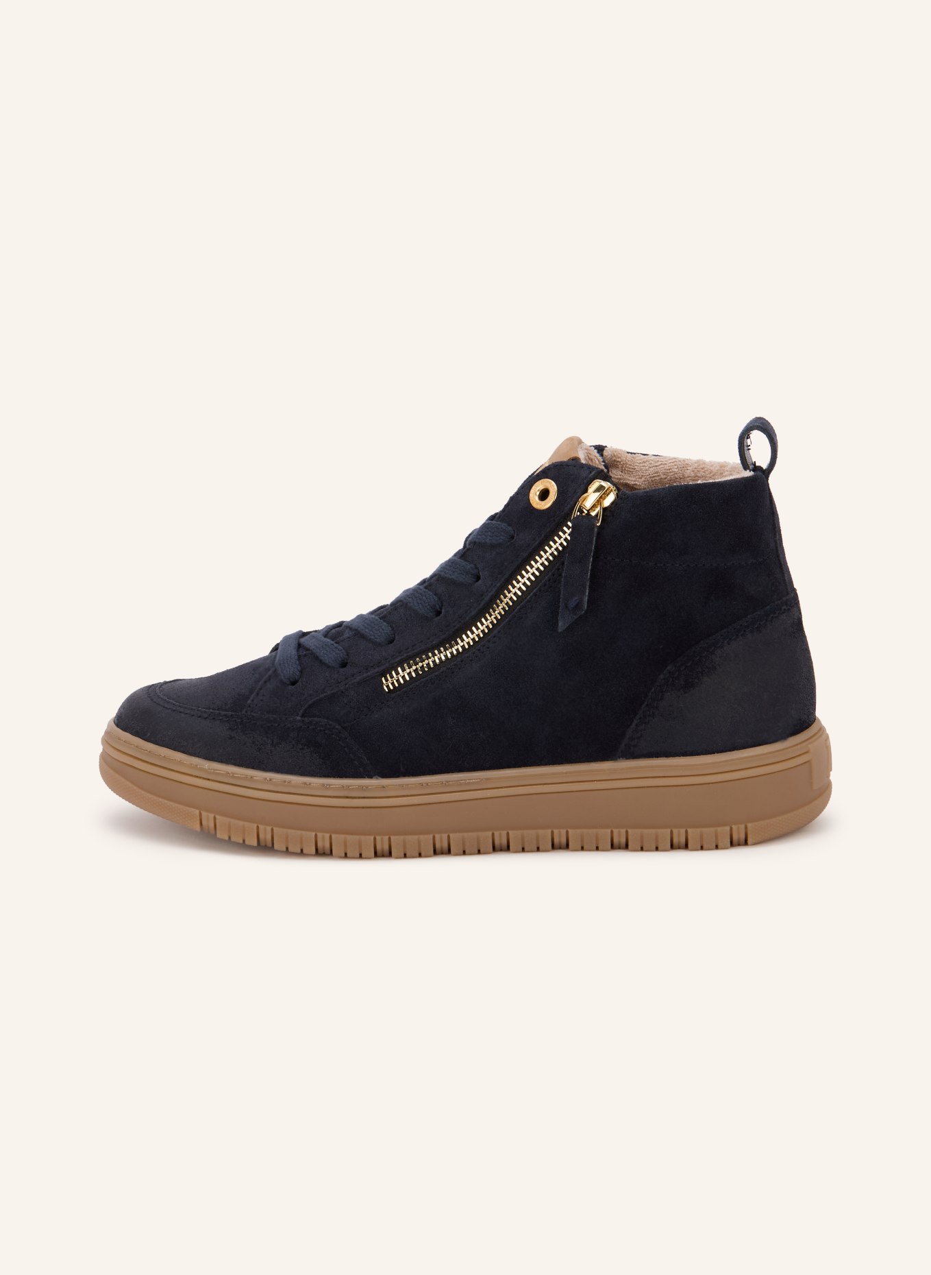 paul green Hightop-Sneaker: DUNKELBLAU / GOLD