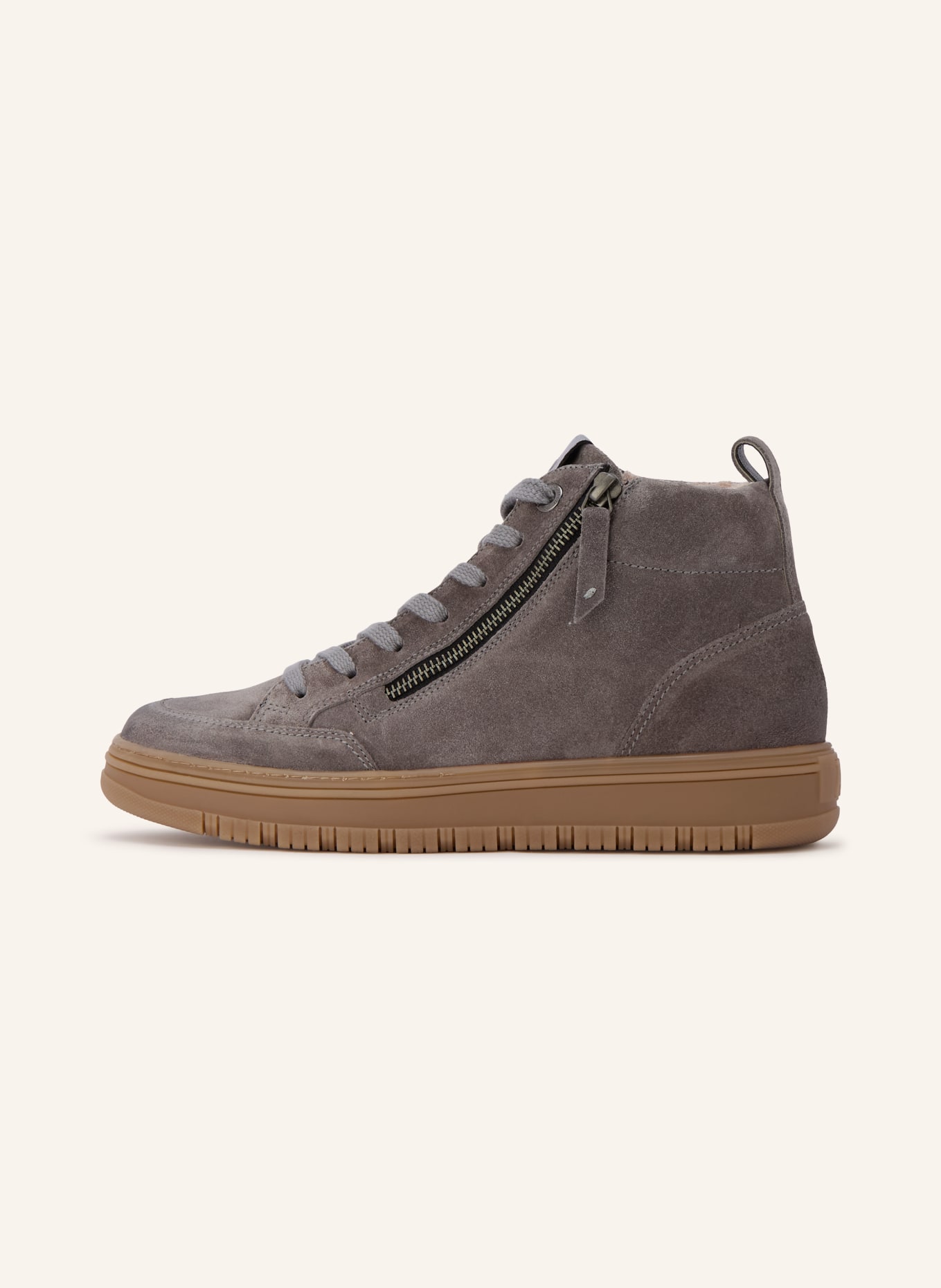 paul green Hightop-Sneaker: GRAU / PLATIN