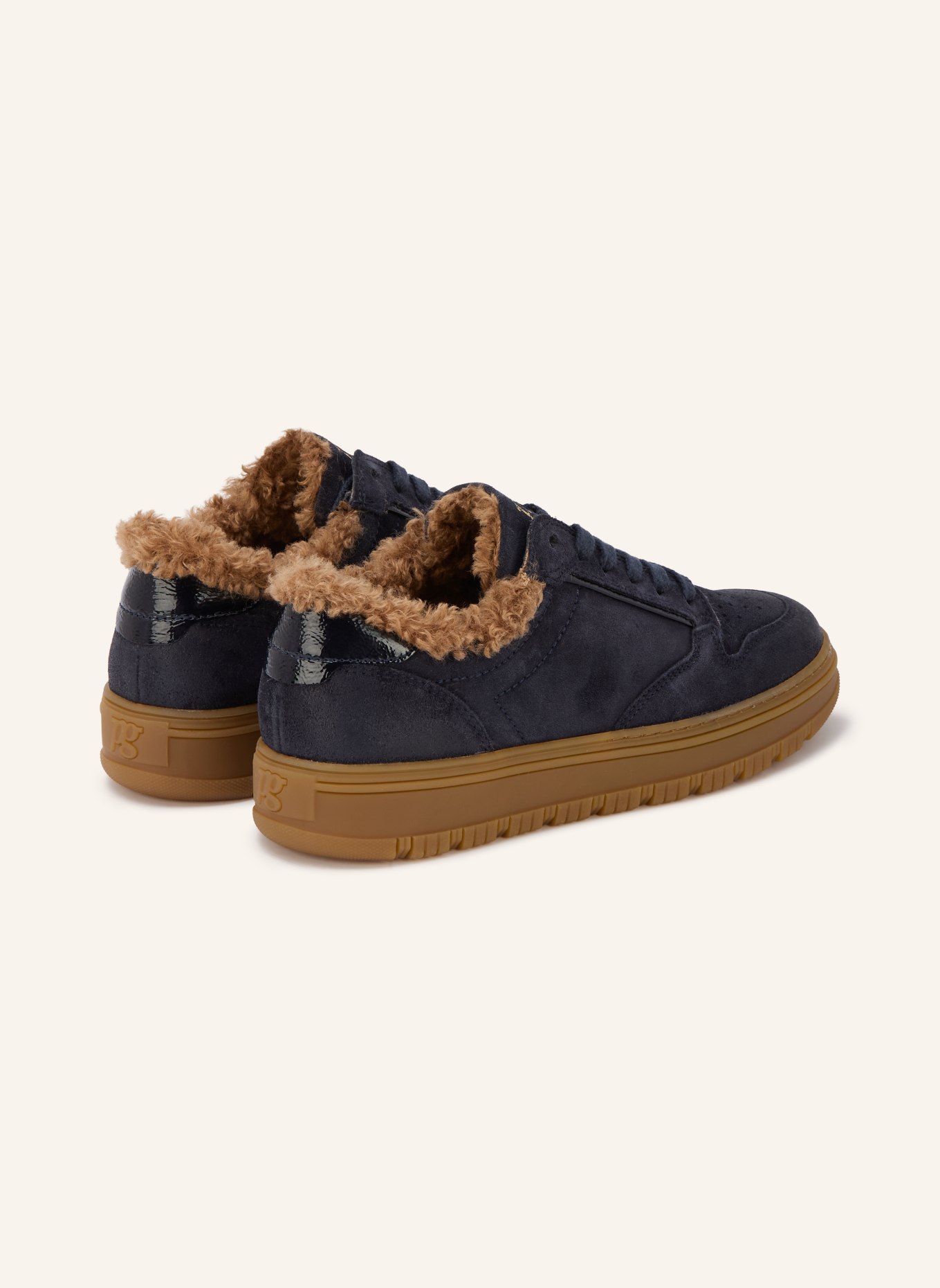 paul green Sneaker: DUNKELBLAU / HELLBRAUN
