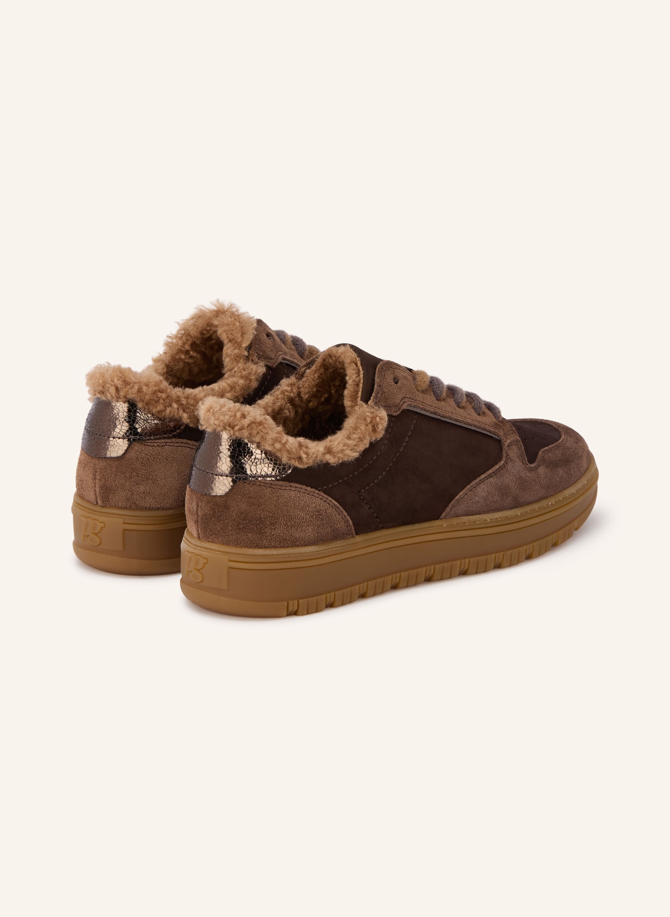 paul green Sneakersy: TMAVĚ HNĚDÁ / KOŇAKOVÁ / HNĚDÁ