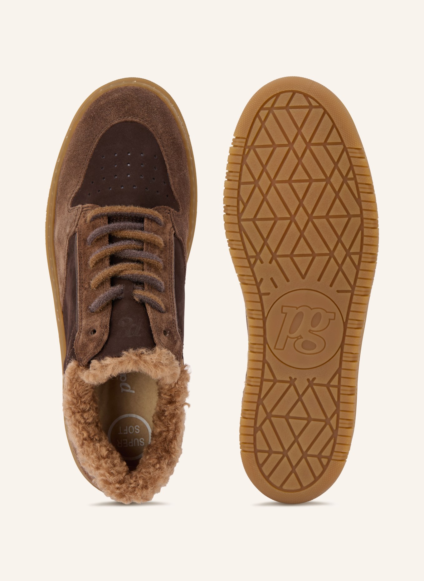 paul green Sneakersy: TMAVĚ HNĚDÁ / KOŇAKOVÁ / HNĚDÁ