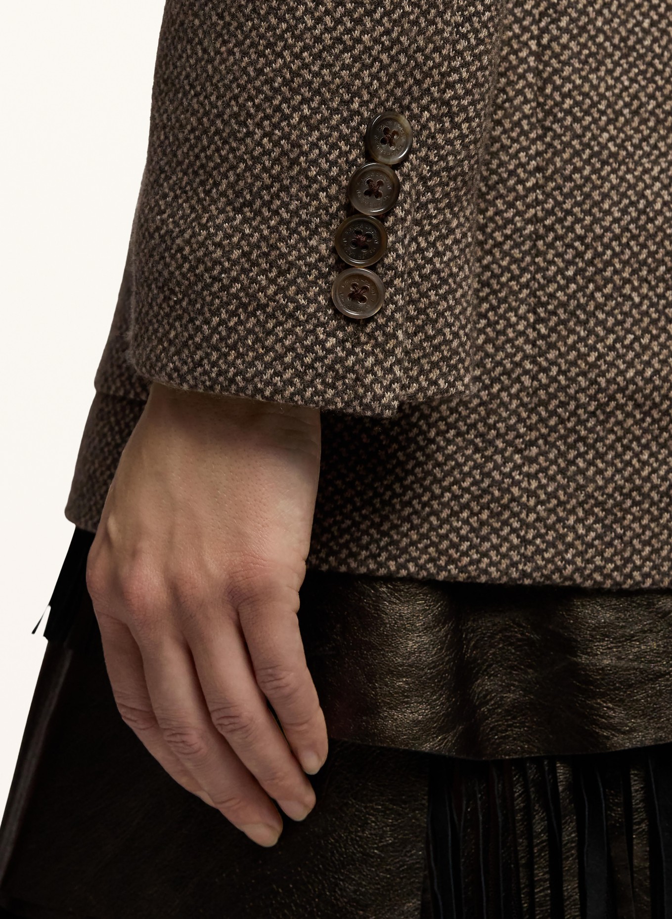 RALPH LAUREN Collection Blazer: BRAUN / CREME