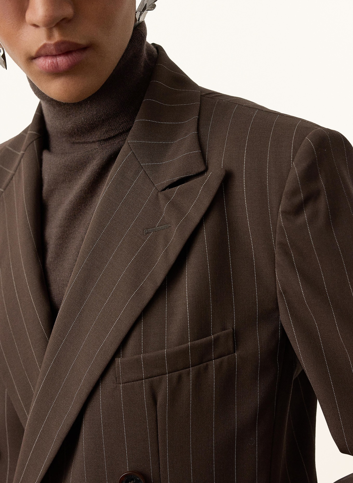 RALPH LAUREN Collection Strickshirt aus Cashmere: DUNKELBRAUN