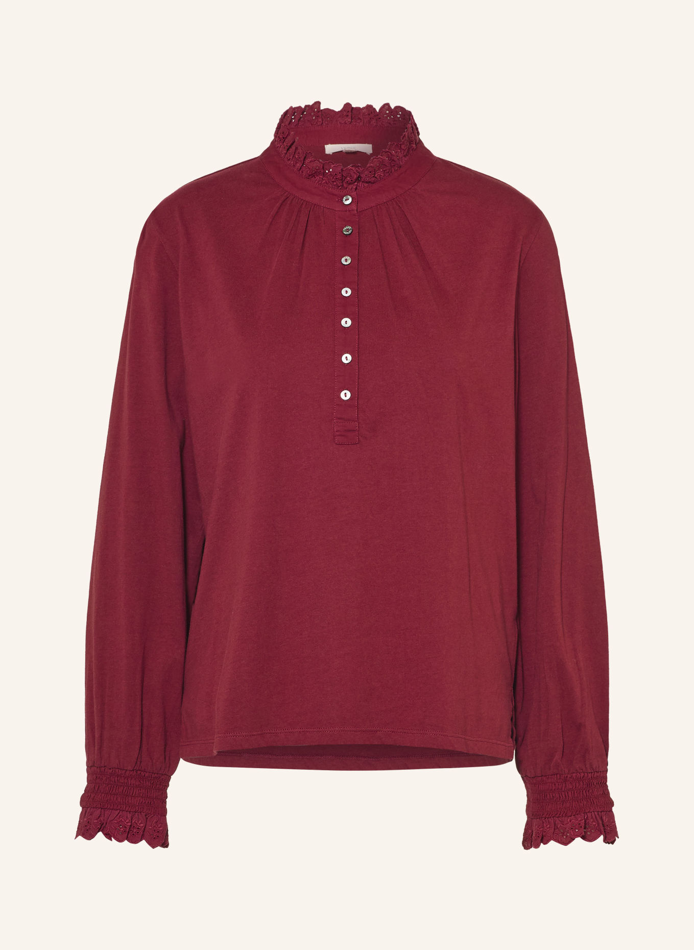 YERSE Blusenshirt: DUNKELROT
