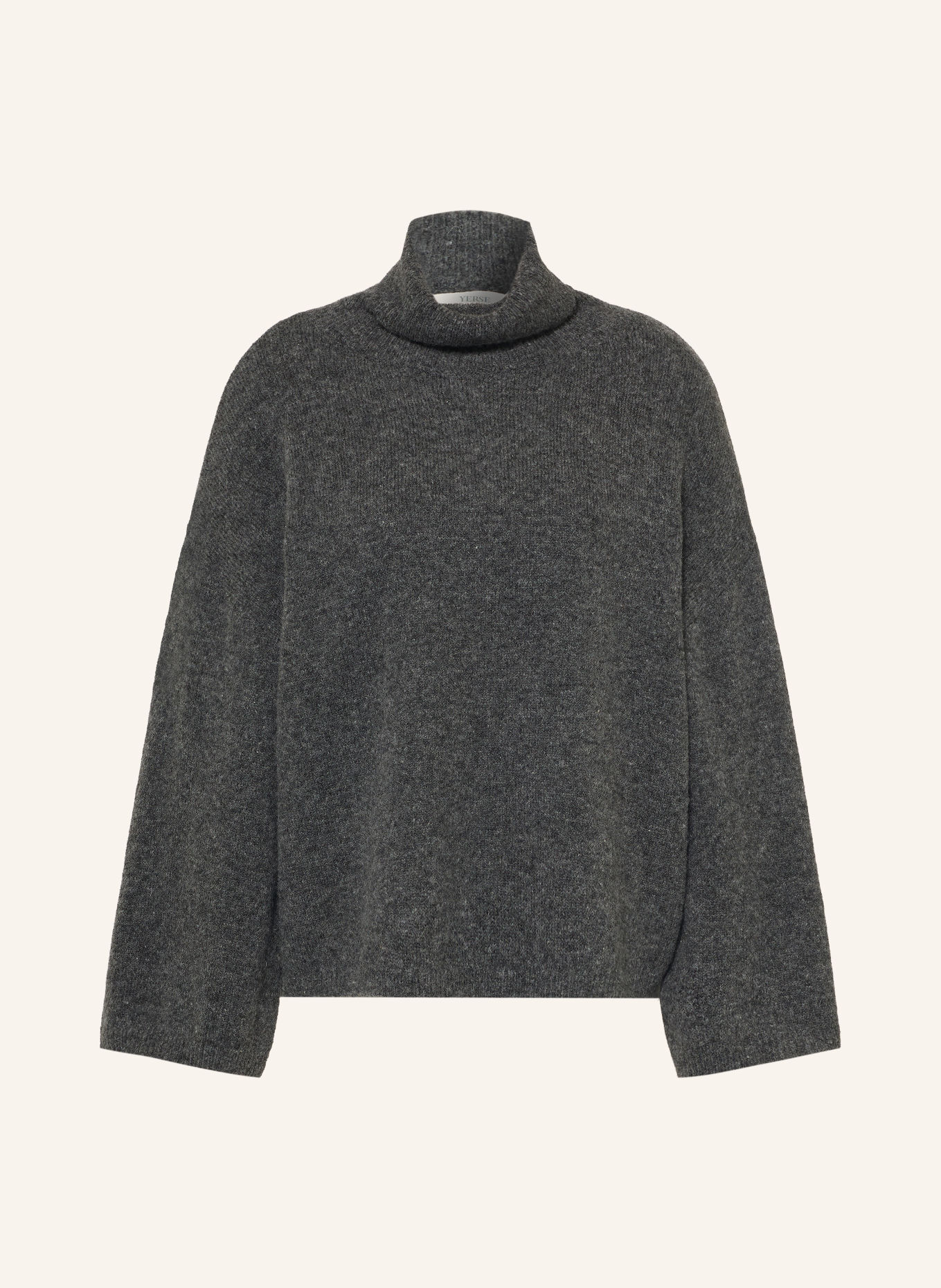 YERSE MIA Turtleneck sweater: DARK GRAY