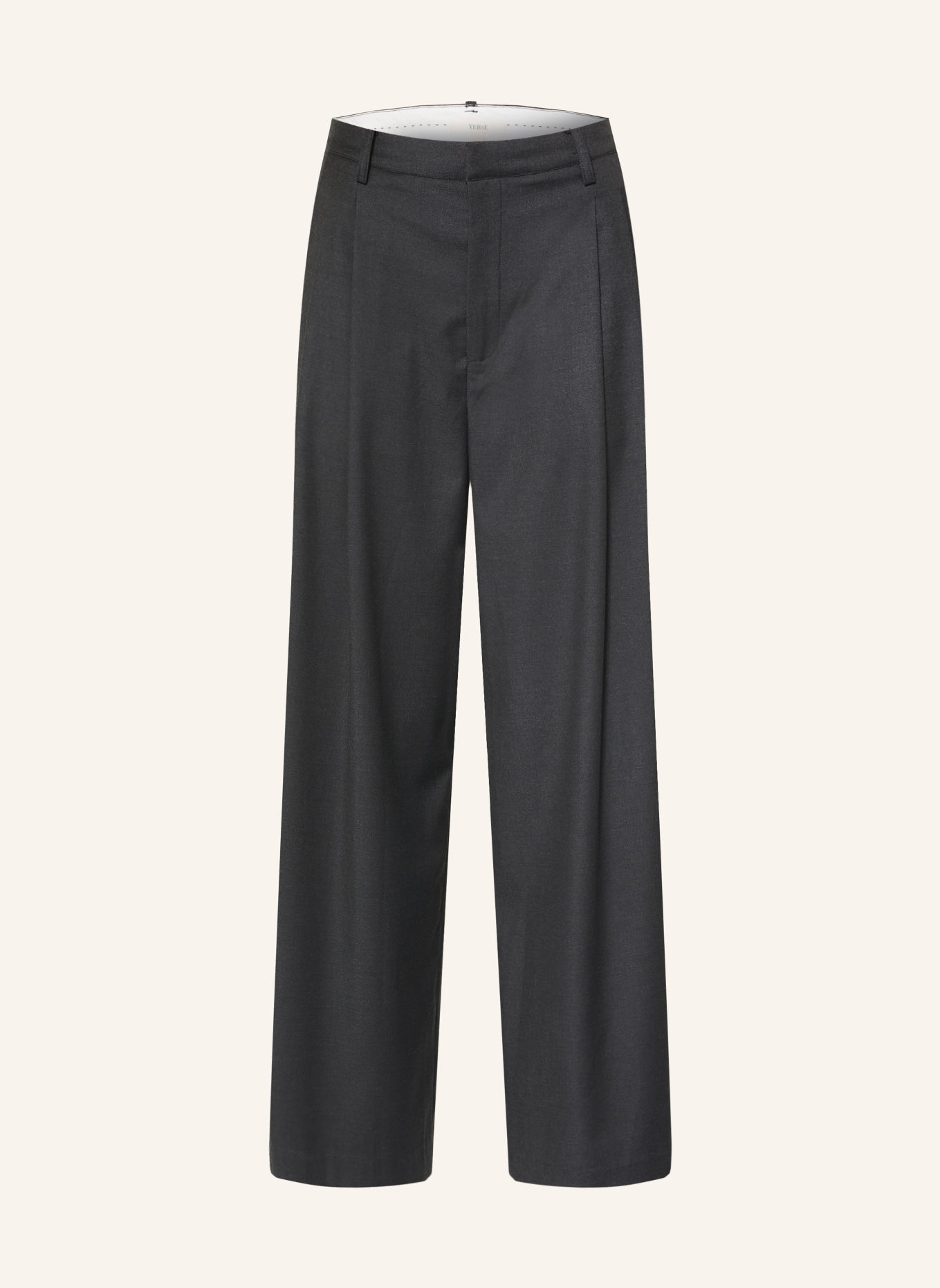 YERSE BARRY Wide-leg trousers: DARK GRAY