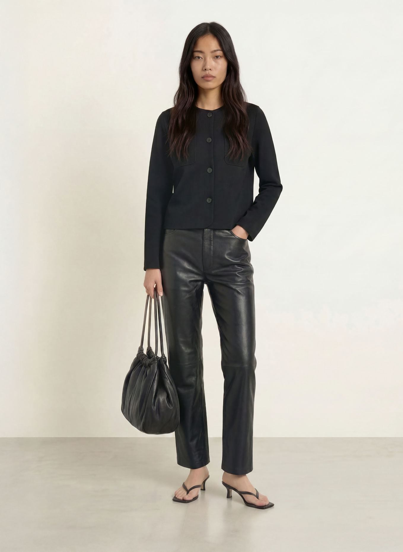YERSE Vest SIMONE: ZWART