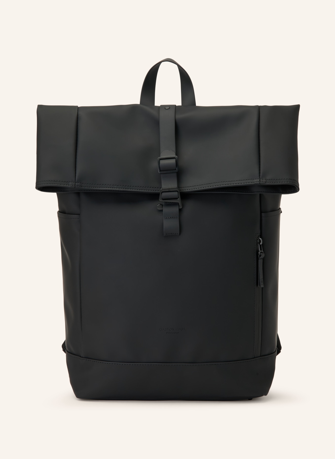 GASTON LUGA Rucksack SPLÄSH mit Laptop-Fach: SCHWARZ