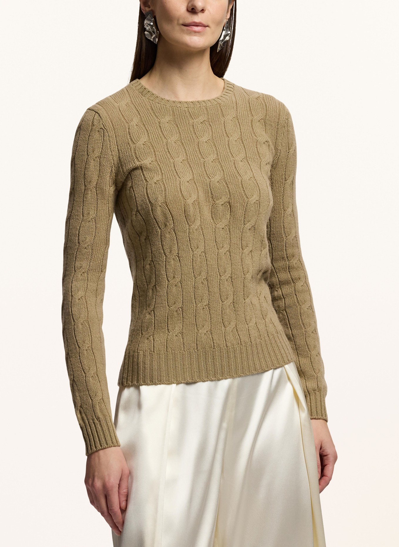 RALPH LAUREN Collection Kasjmiertrui: LICHTBRUIN