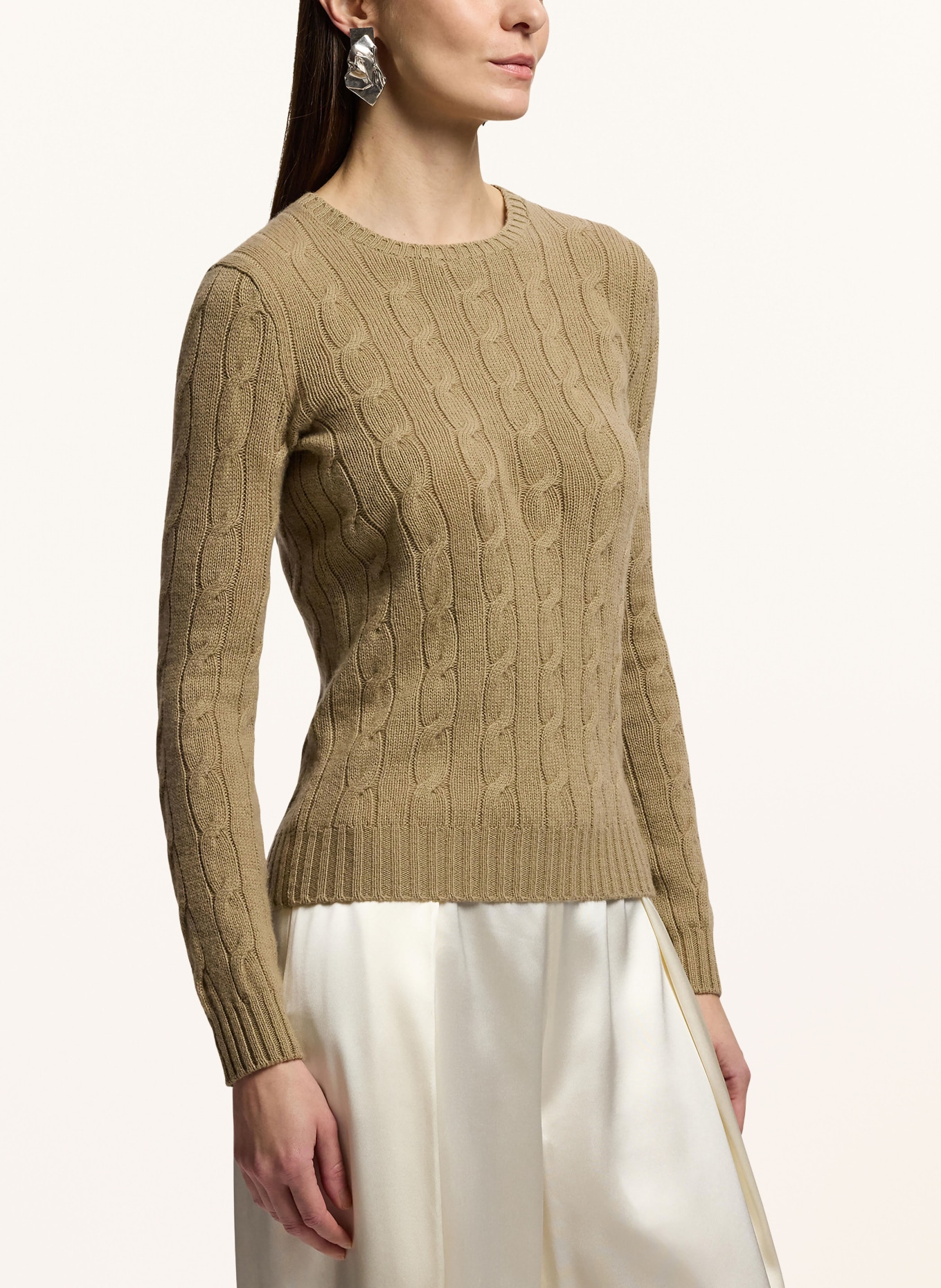 RALPH LAUREN Collection Kasjmiertrui: LICHTBRUIN
