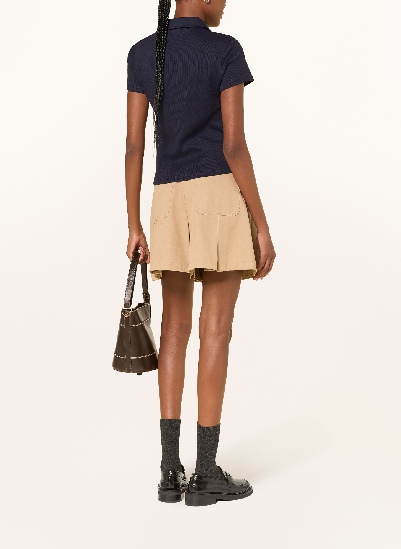 MRS & HUGS Jersey-poloshirt: DONKERBLAUW