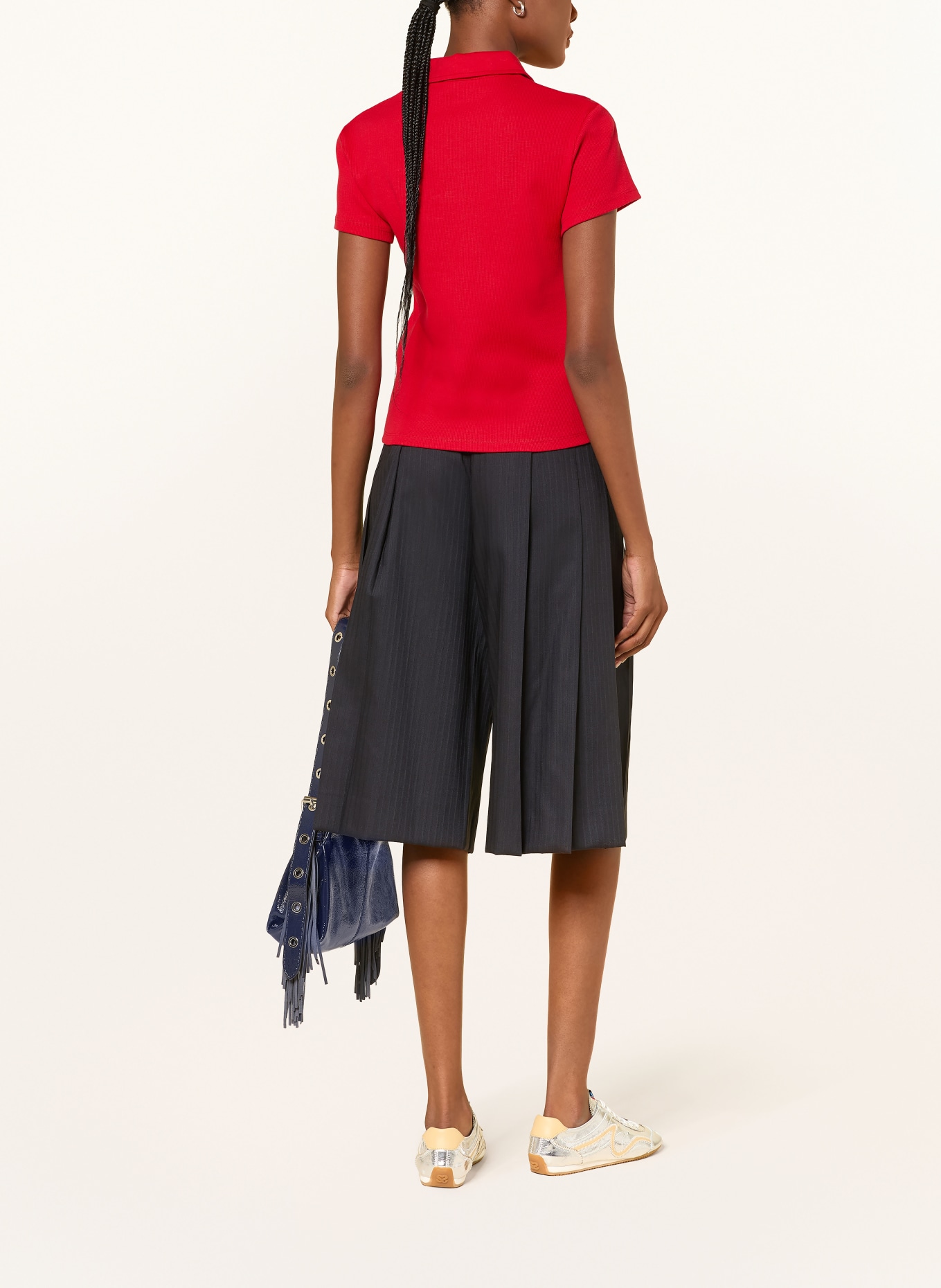 MRS & HUGS Jersey-poloshirt: ROOD