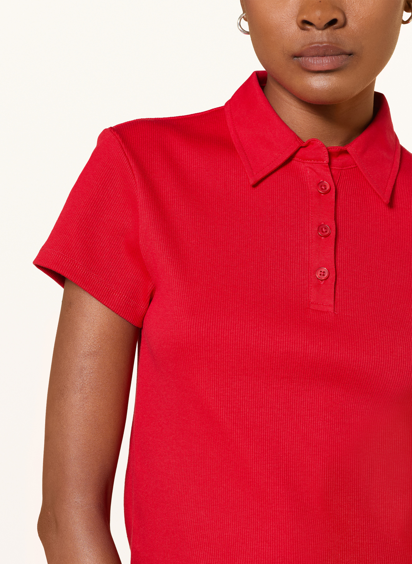 MRS & HUGS Jersey-poloshirt: ROOD