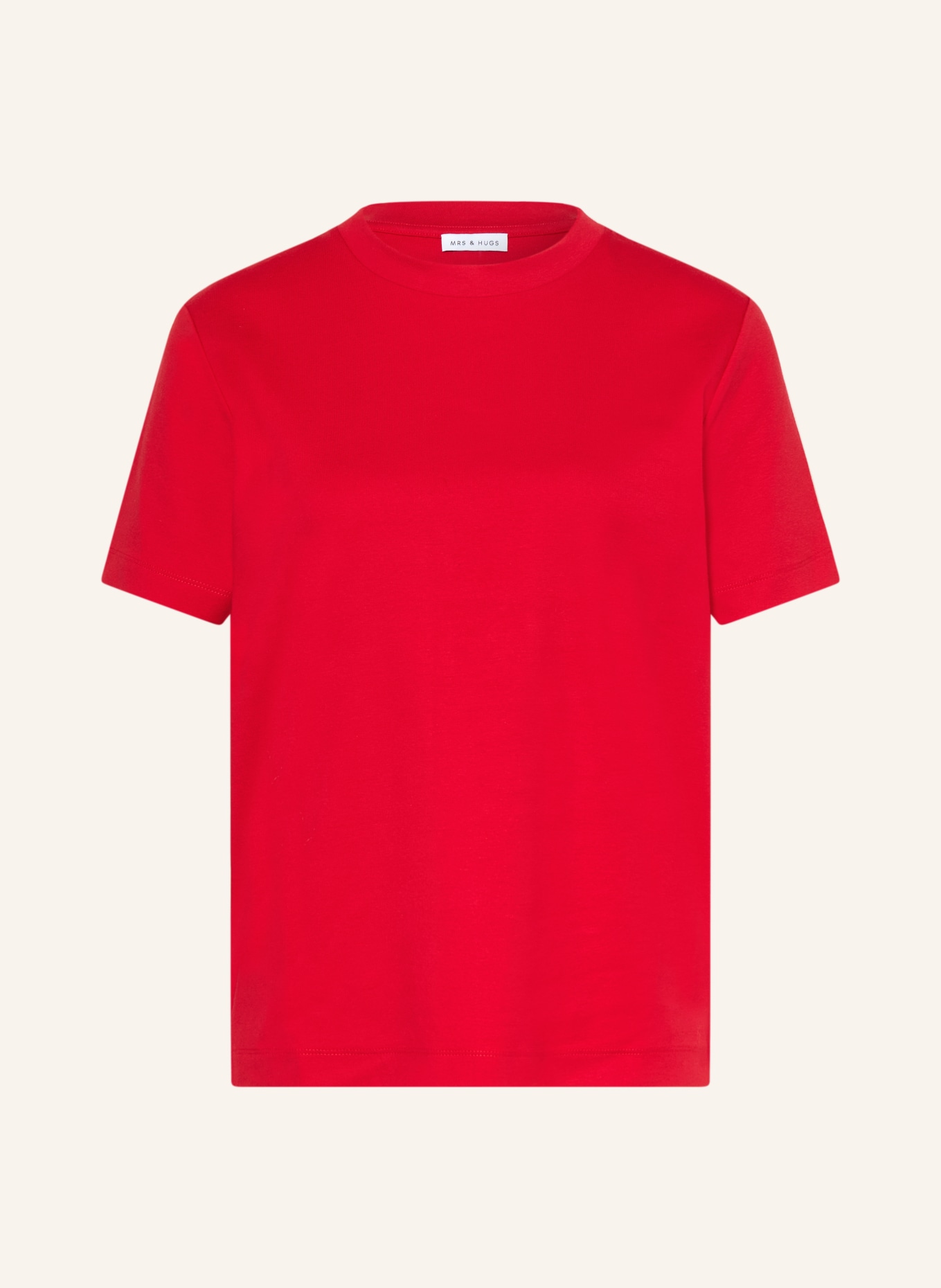 MRS & HUGS T-shirt: ROOD
