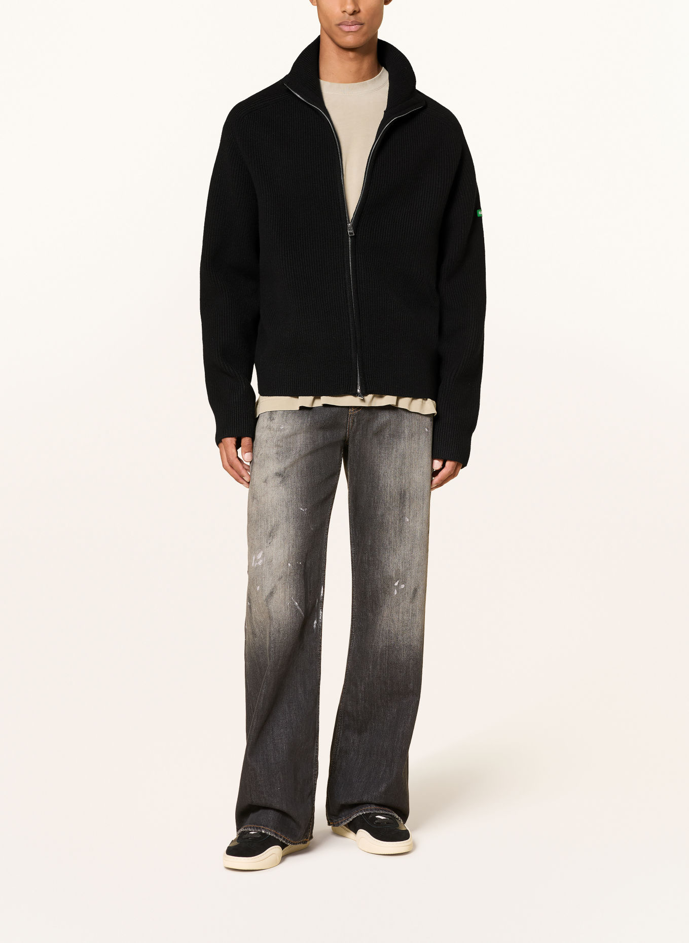 FLÂNEUR Strickjacke: SCHWARZ