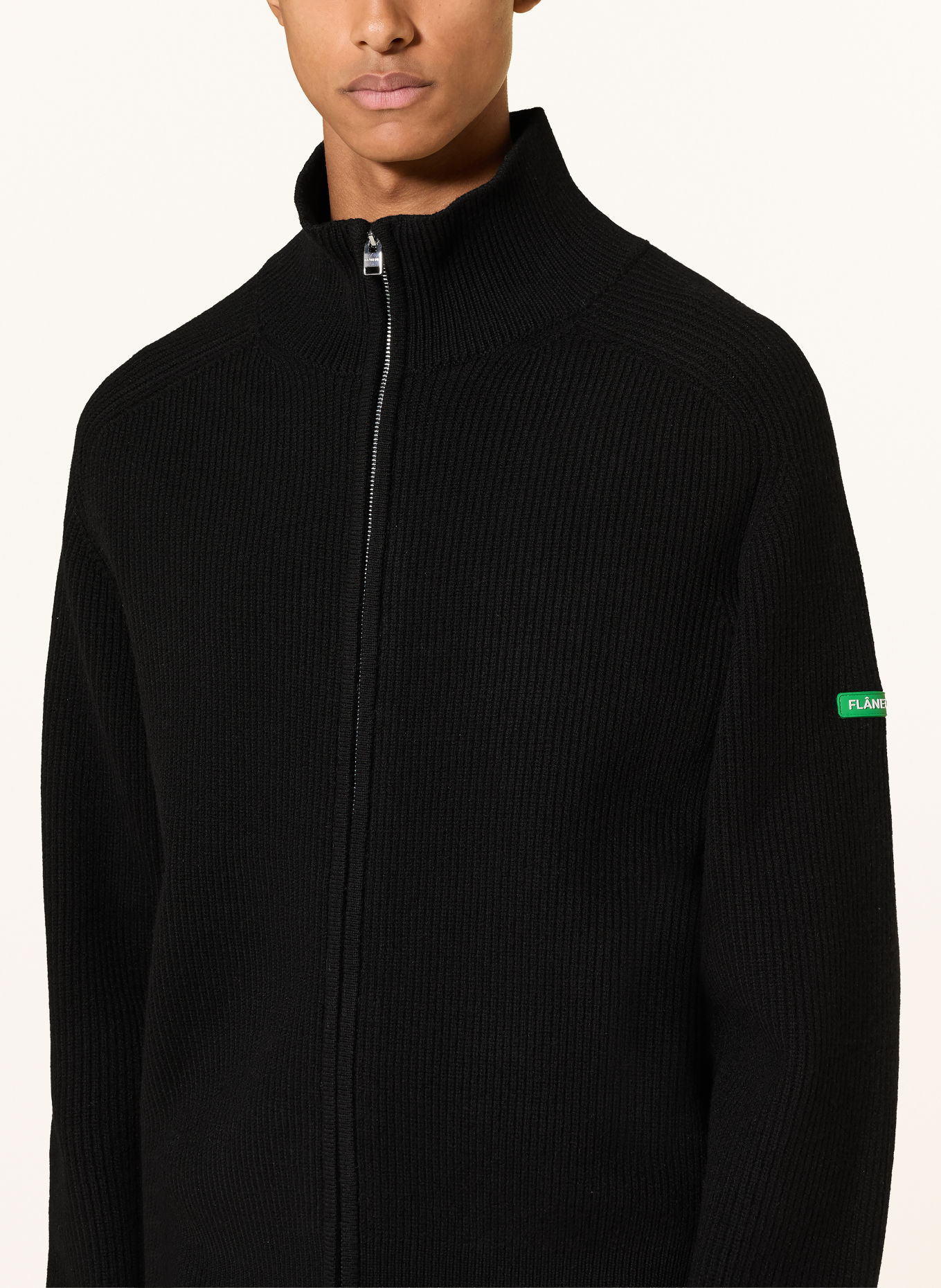 FLÂNEUR Strickjacke: SCHWARZ