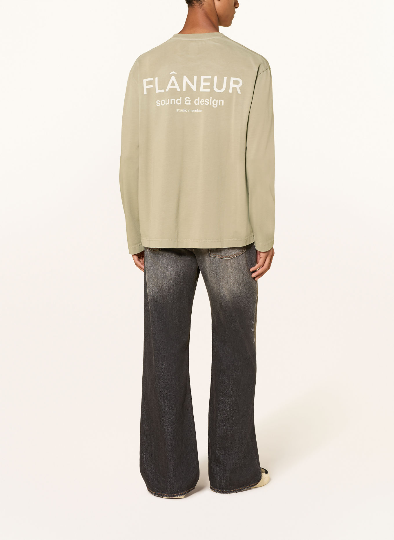 FLÂNEUR Långärmad tröja: BEIGE / GRÄDDE