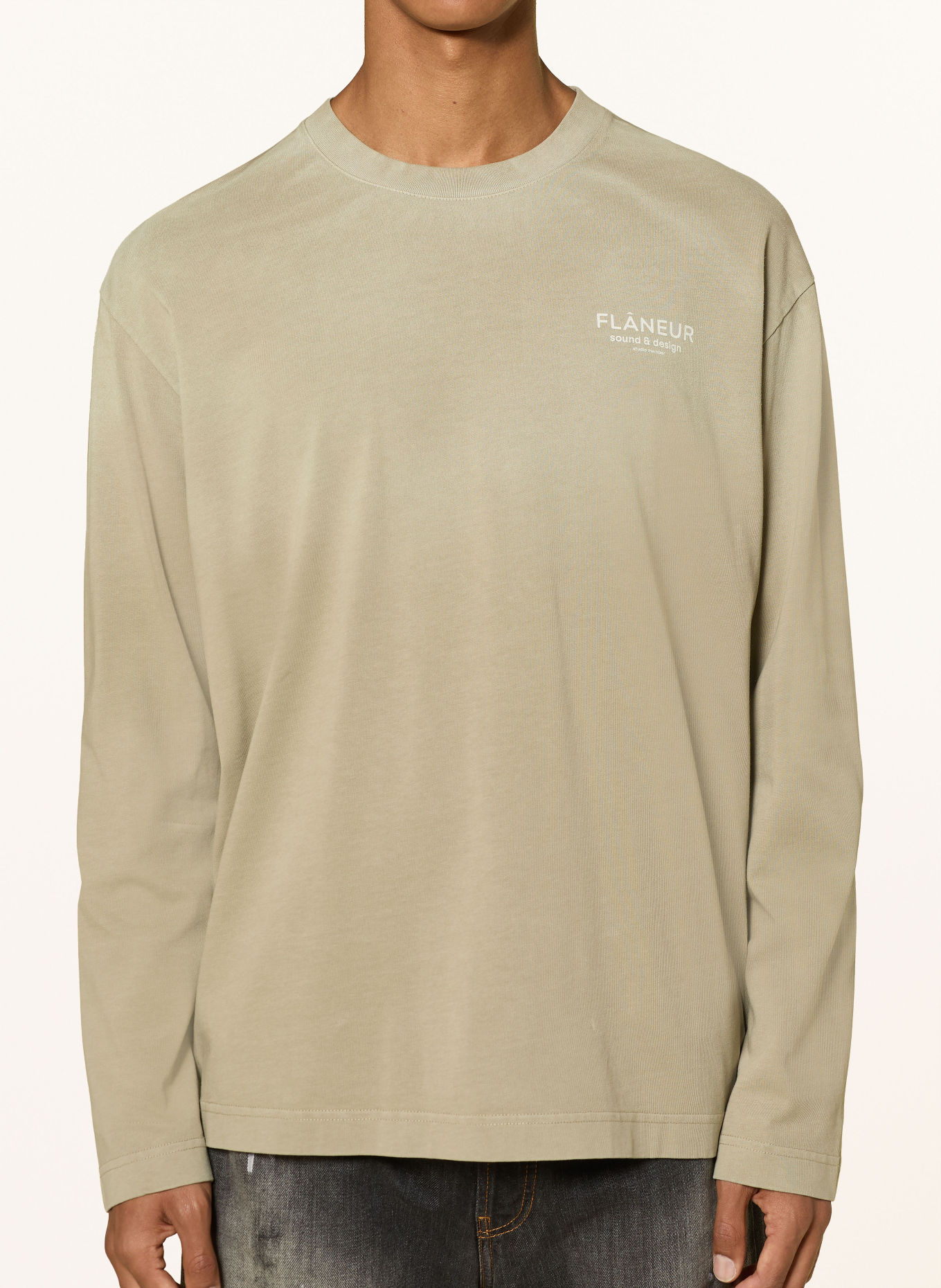 FLÂNEUR Långärmad tröja: BEIGE / GRÄDDE