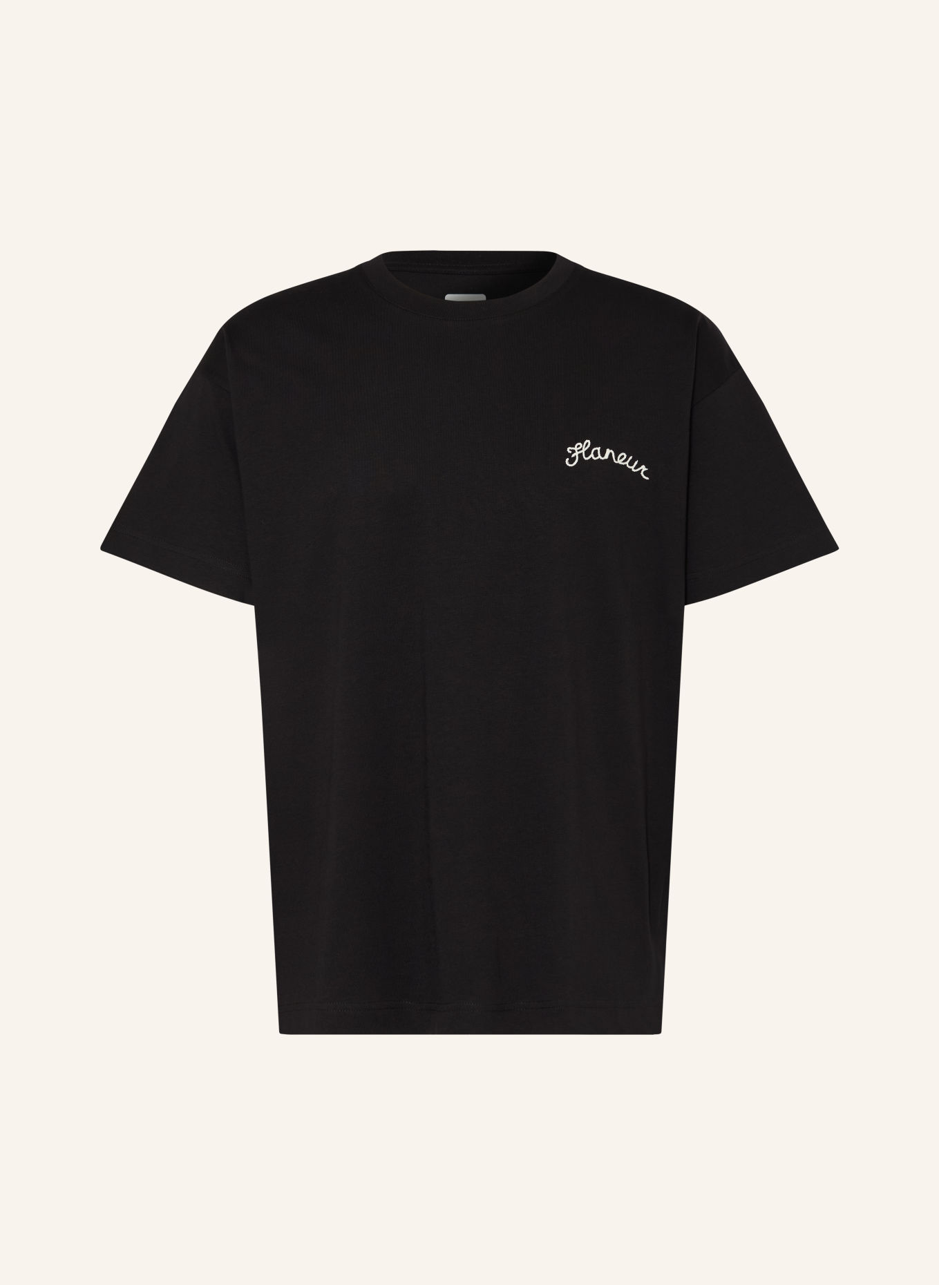 FLÂNEUR T-shirt: SORT
