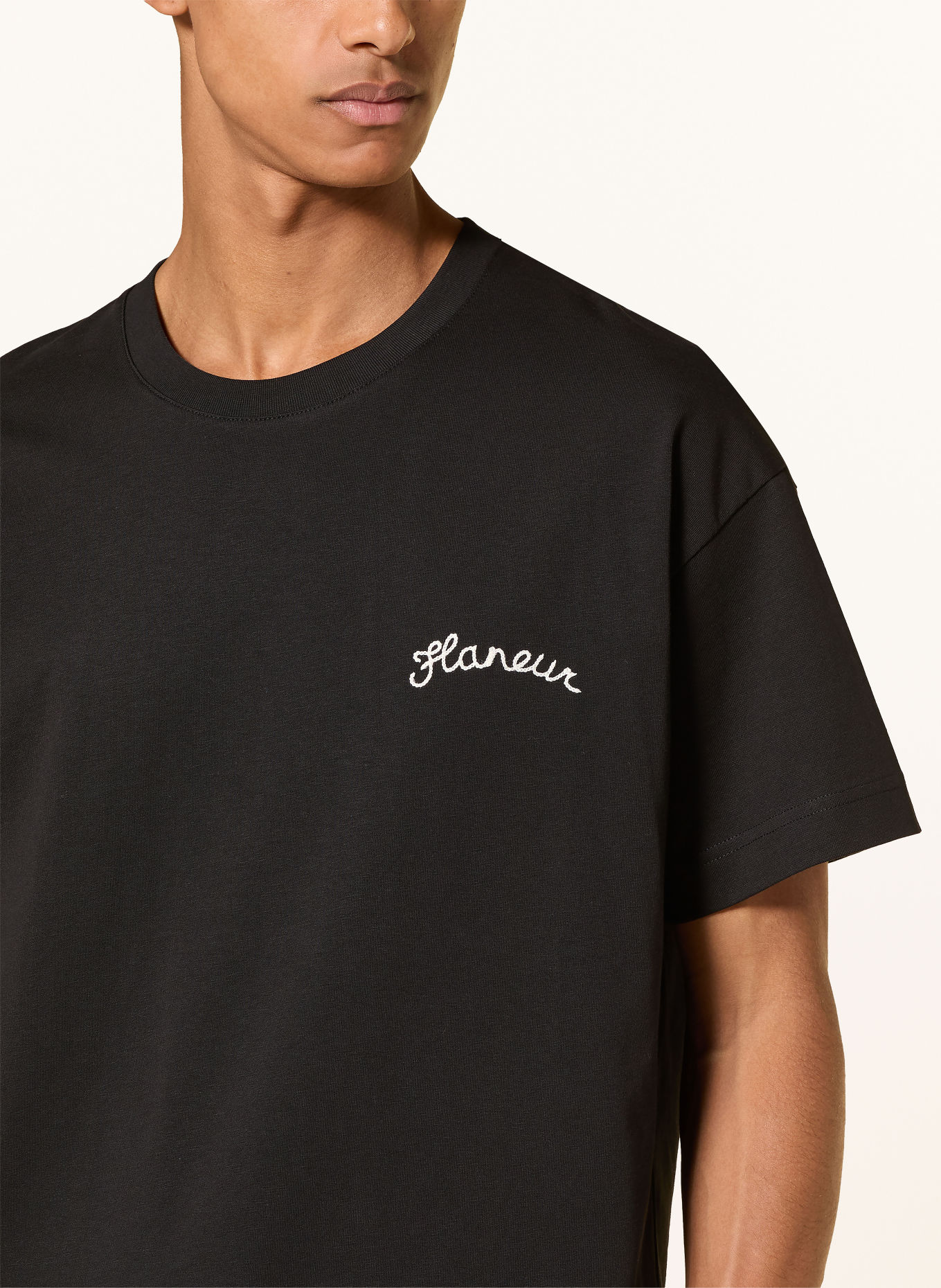 FLÂNEUR T-shirt: SORT