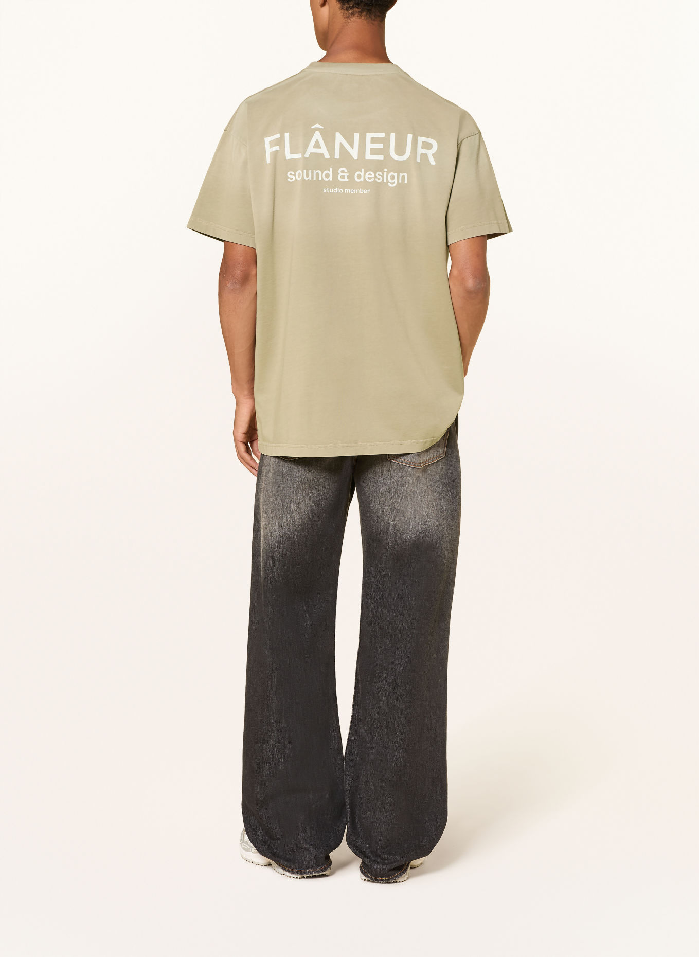 FLÂNEUR T-shirt: BEIGE / CREME