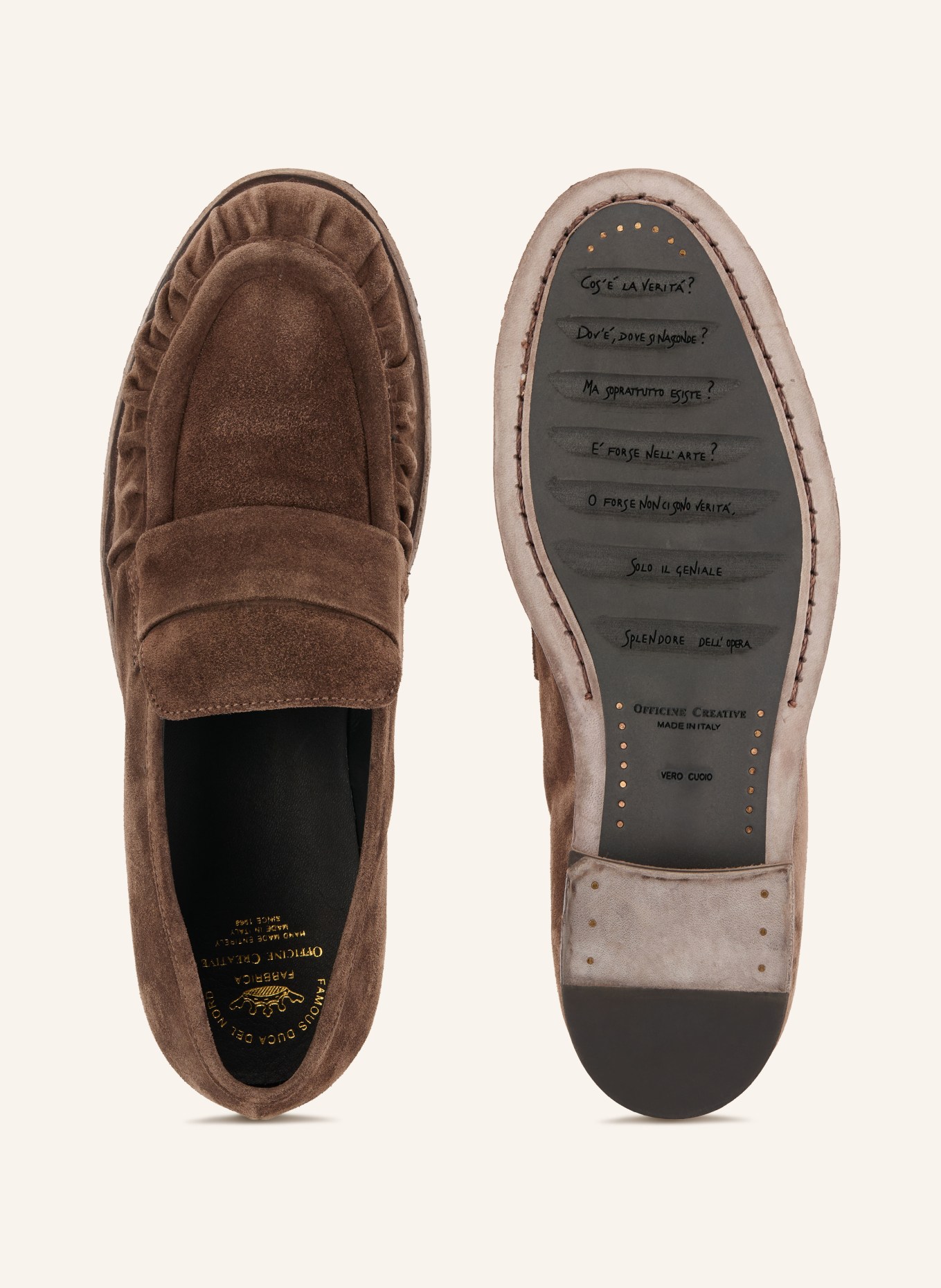 OFFICINE CREATIVE Loafer SOLITUDE: MØRKEBRUN