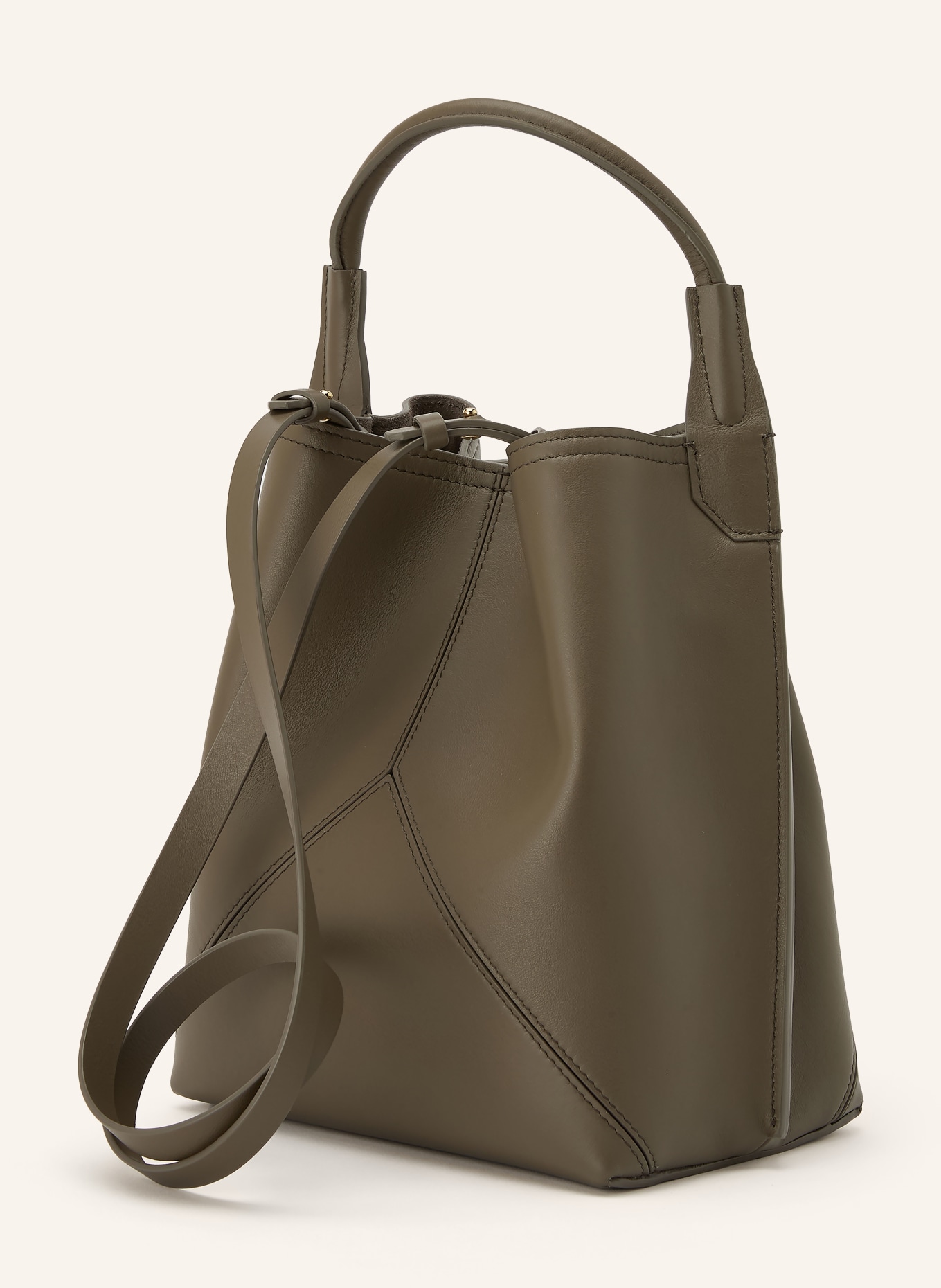 VICTORIA BECKHAM Torebka typu worek: KHAKI