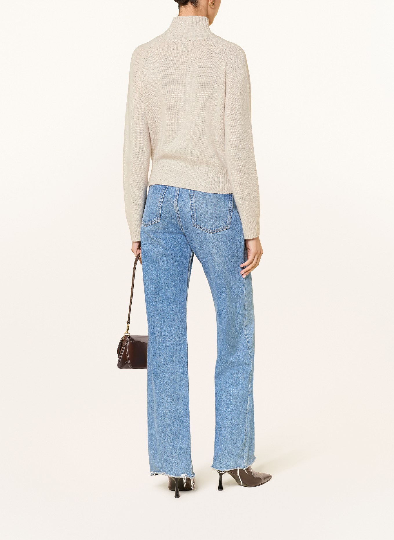 ALLUDE Cashmere Sweater: CREAM