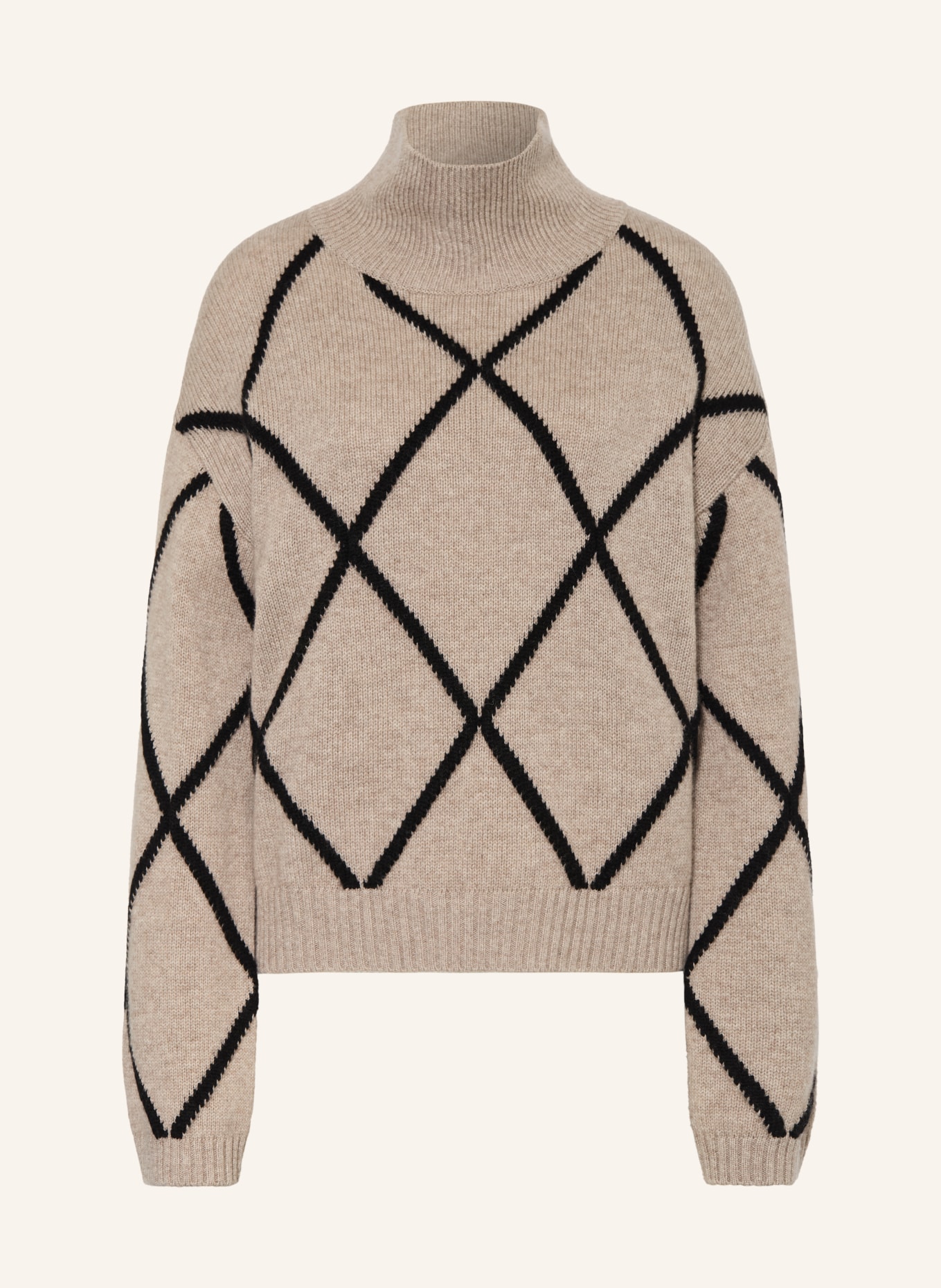 ALLUDE Pulover din cașmir: TAUPE / NEGRU