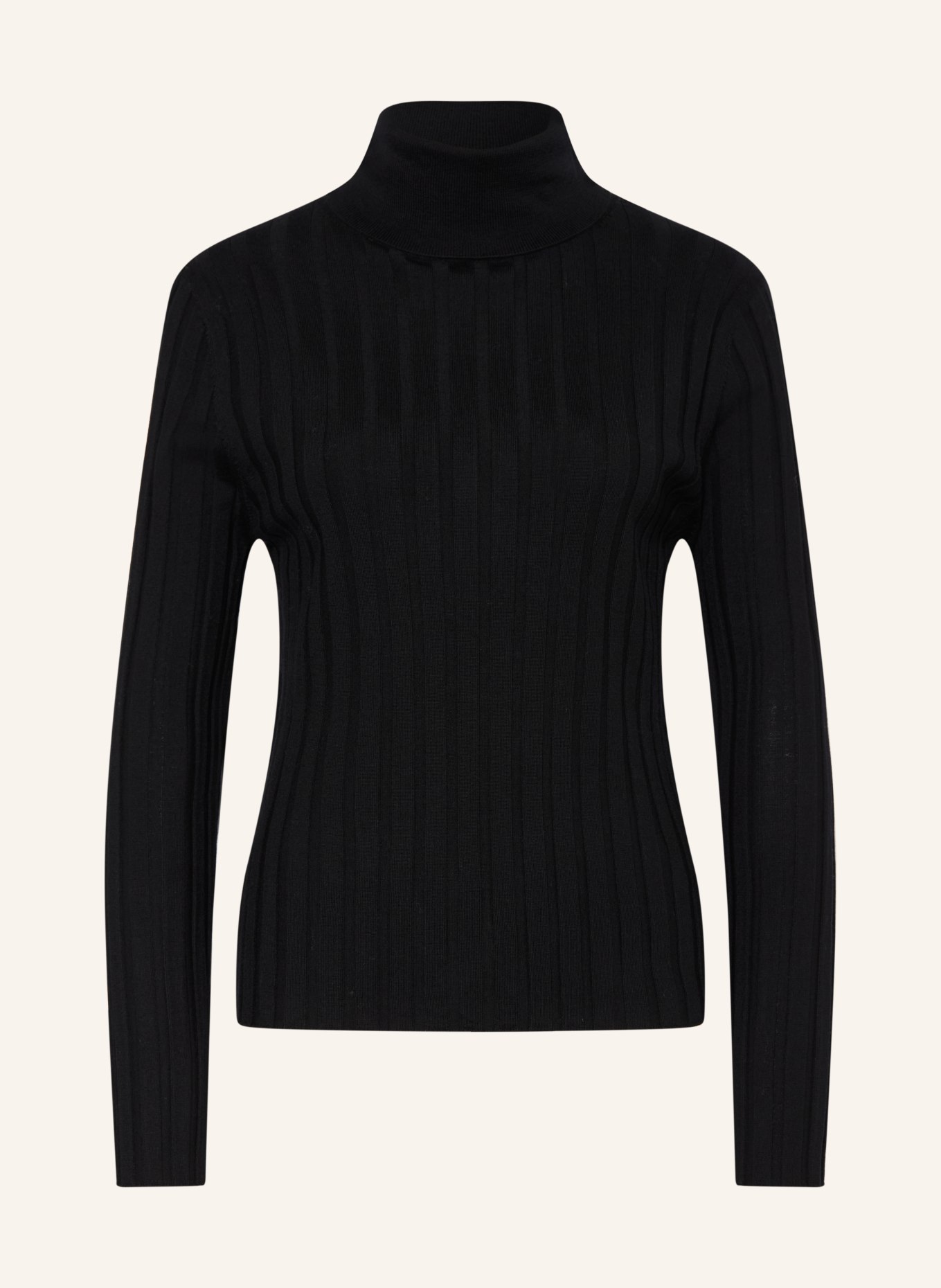 ALLUDE Pull à col roulé: NOIR