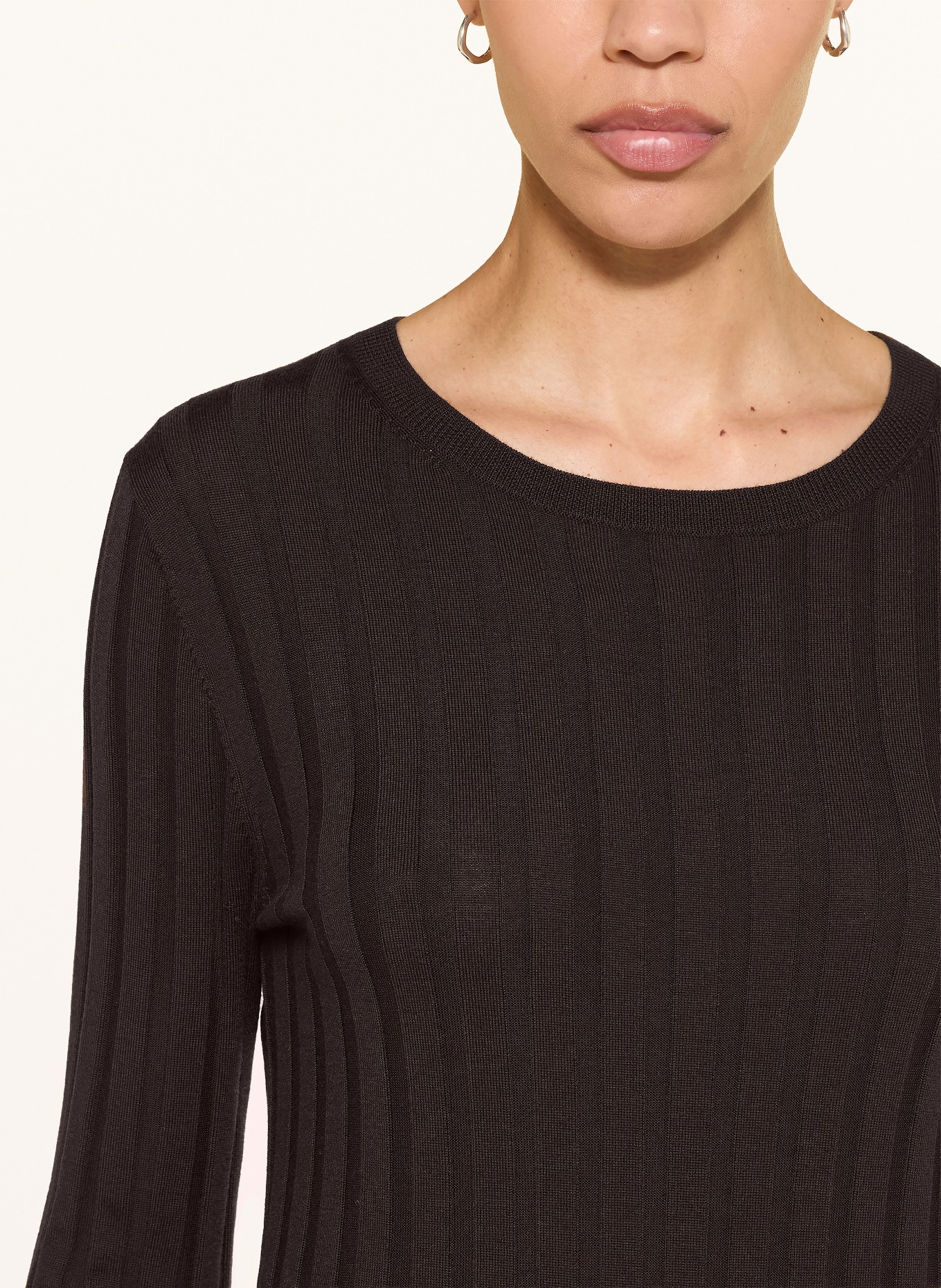 ALLUDE Pullover: DUNKELBRAUN